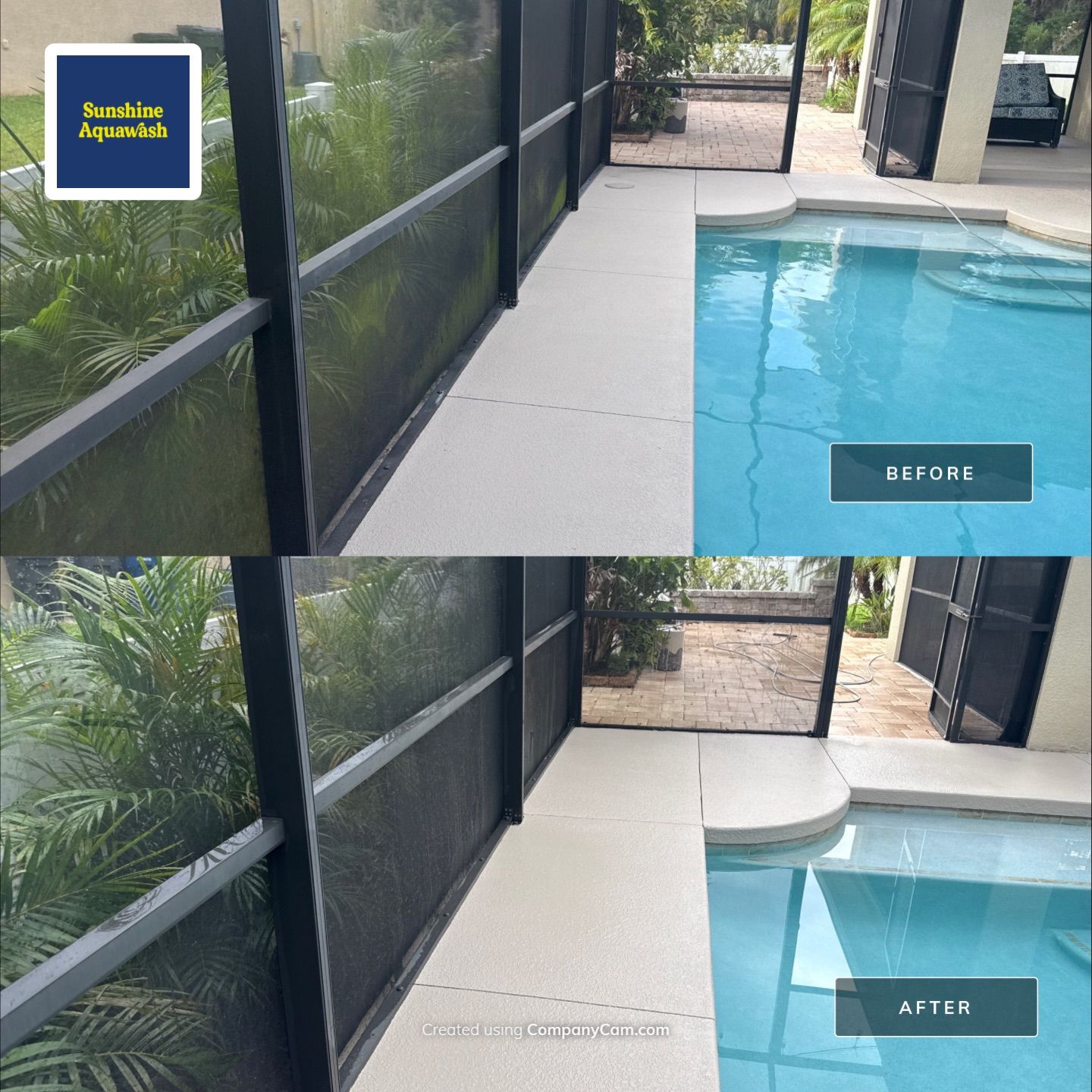 Pool Deck, Lanai & Pool Cage Cleaning in Oakleaf Hammock – Ellenton, FL 34222 by Sunshine AquaWash