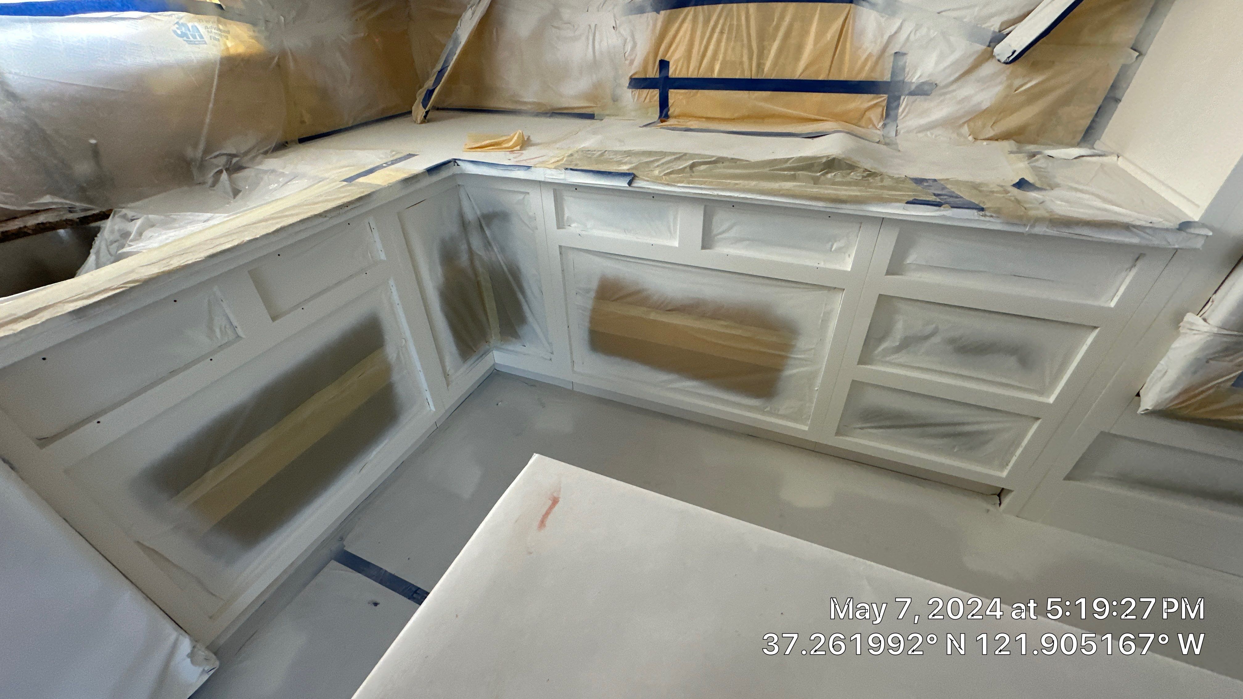 cabinet painting San Jose  by Herrera’s Bay Area Painting inc.