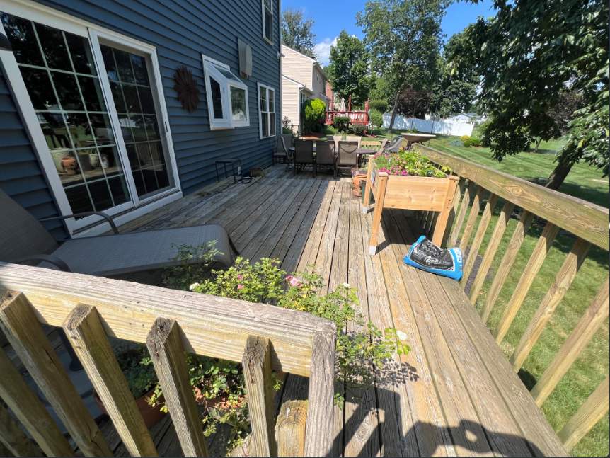Deck resurface with Trex and cable rails by deck guardian