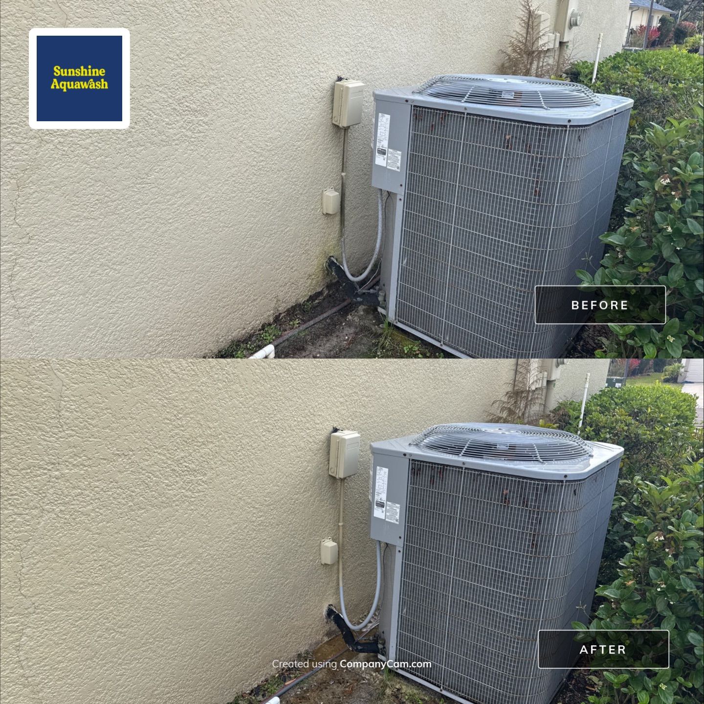 House Wash Removing Heavy Algae Buildup | River Plantation, Parrish FL by Sunshine AquaWash