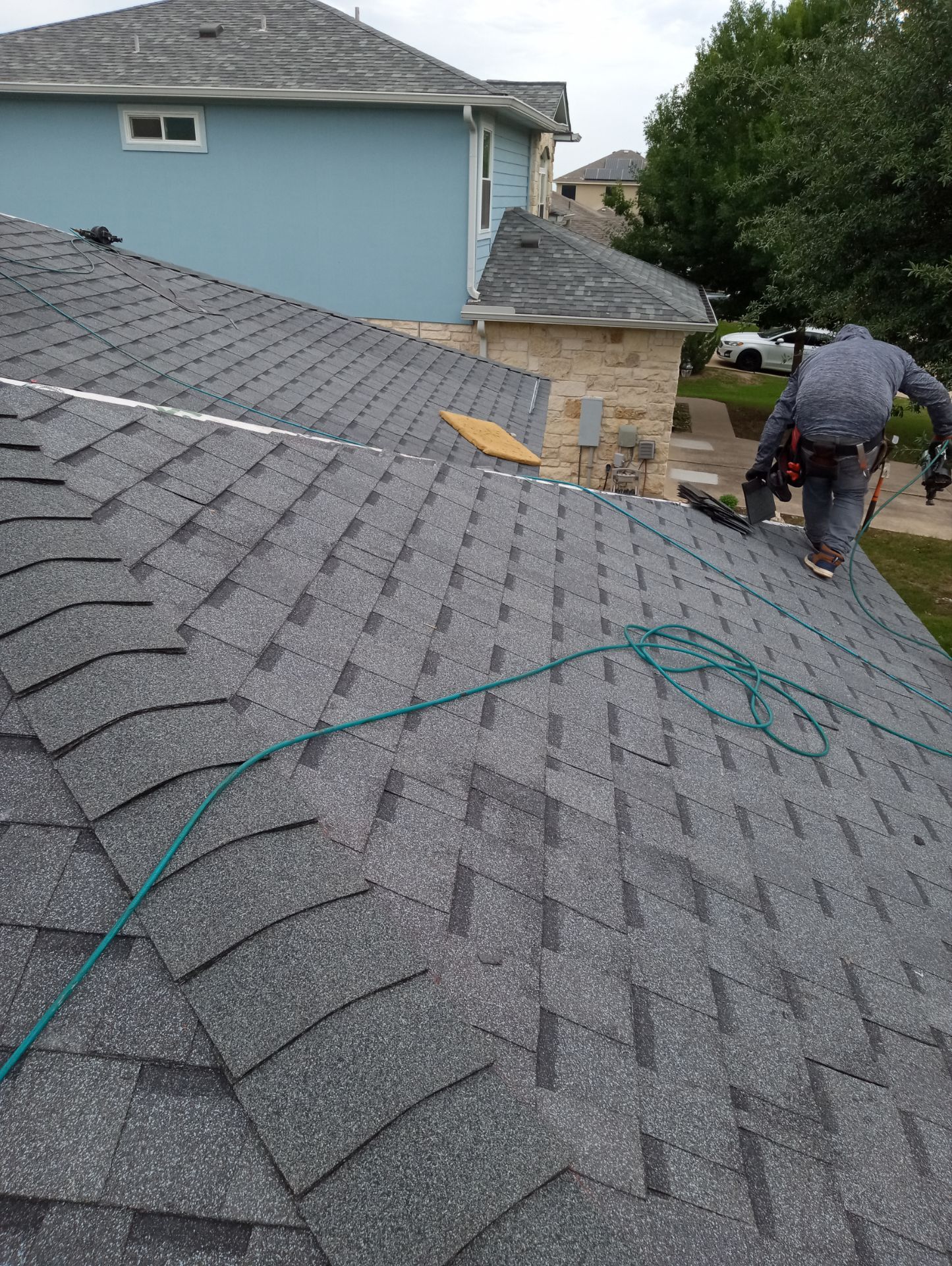 Residential Roof Replacement and Storm Damage Restoration in Leander by Caliber Restoration LLC