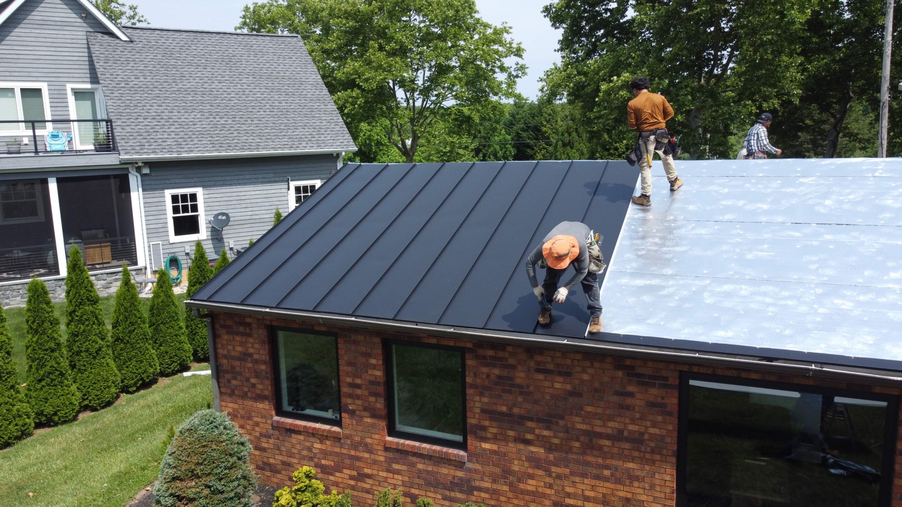 Residential Roofing Installation using Standing Seam Metal Roof | Mechanically Fastened | 24 Gauge by Matter Construction, LLC