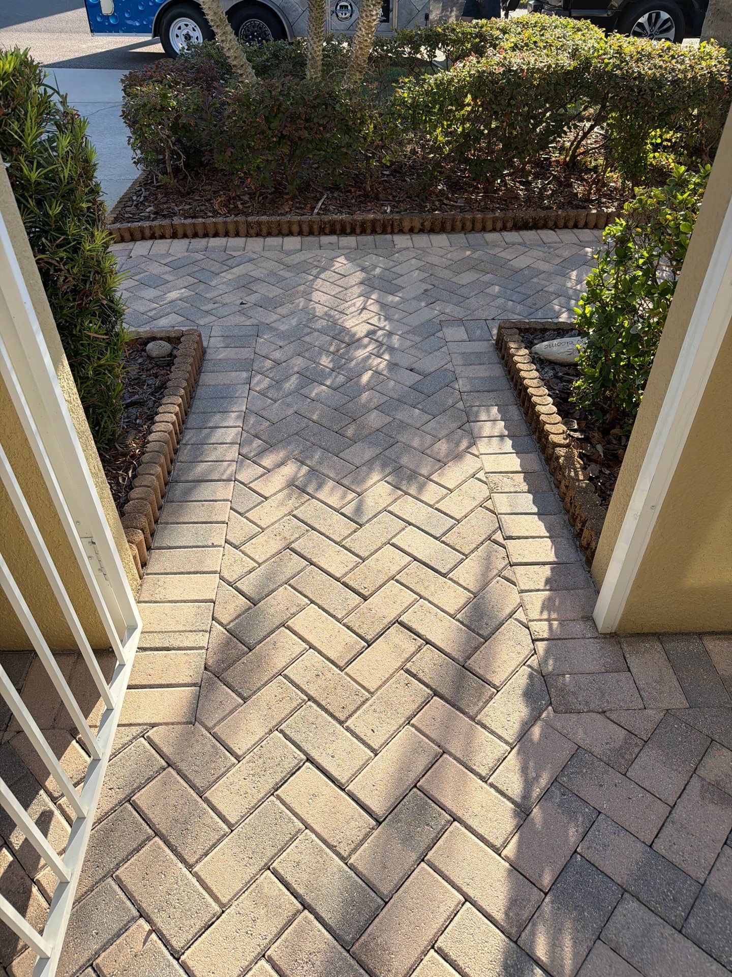 Full exterior surface restoration in Kingspoint Sun City Center by Supreme Paver Experts