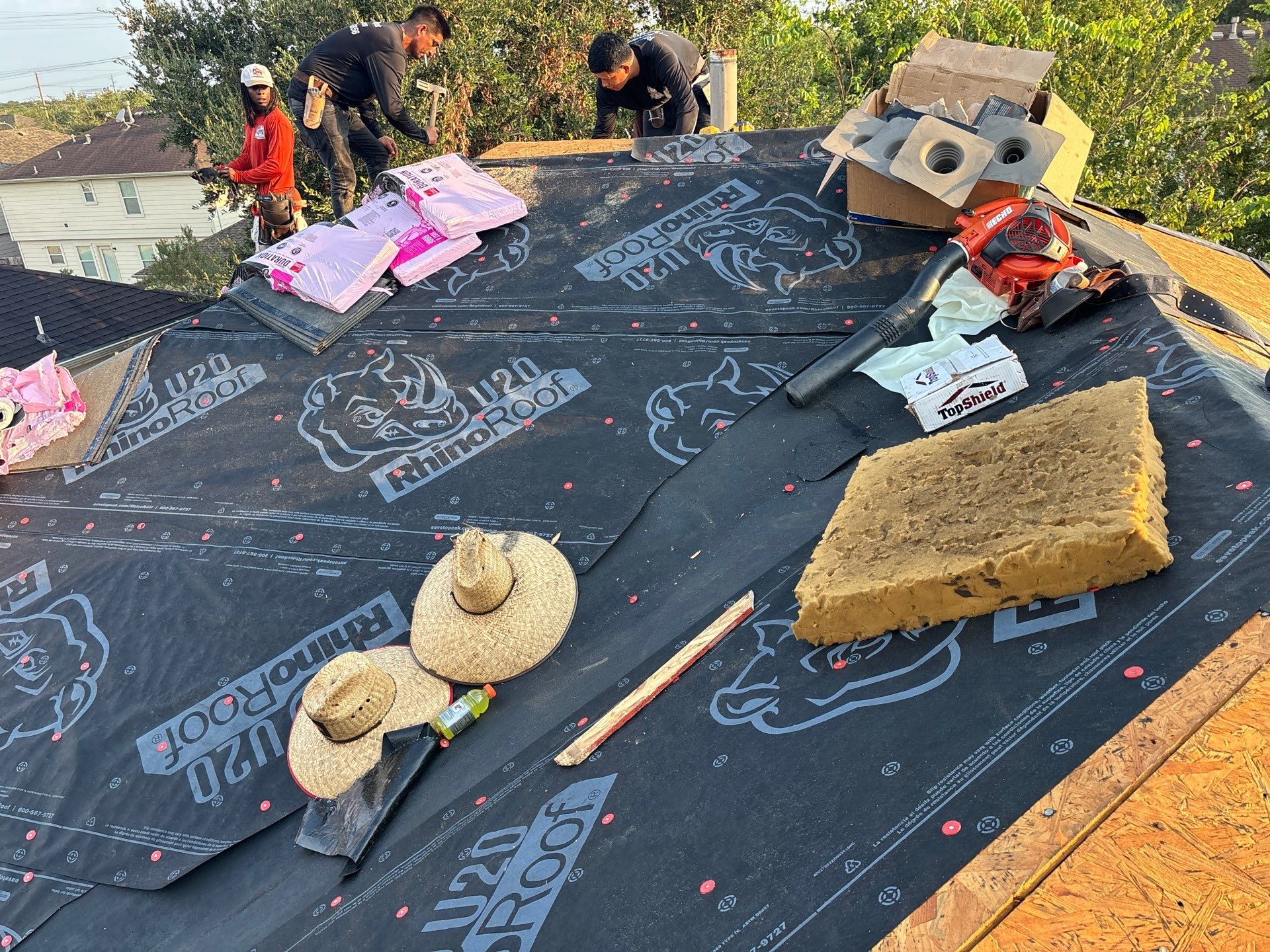 Residential Roofing Installation using Owen's Corning Duration (Lifetime) Shingles by Roof Repair Company