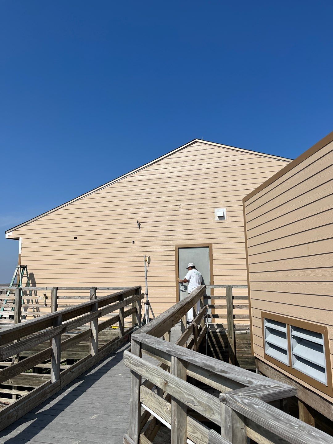 Padre Island National Seashore Malaquite Visitor Center Exterior remodel by Bayfront Roofing and Construction