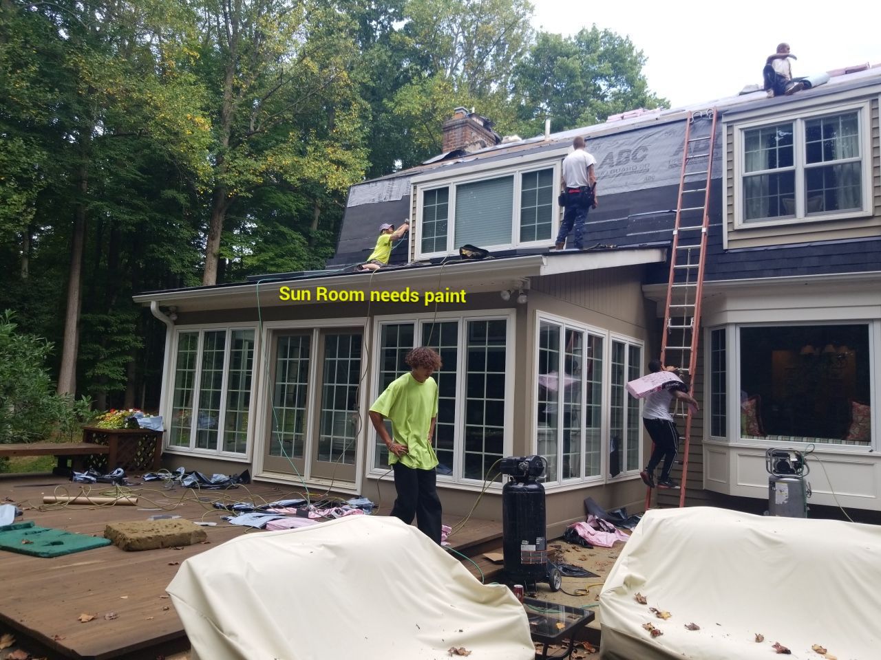 Residential Roofing Installation using Owens Corning Duration, Driftwood by Absolute Roofing and Construction