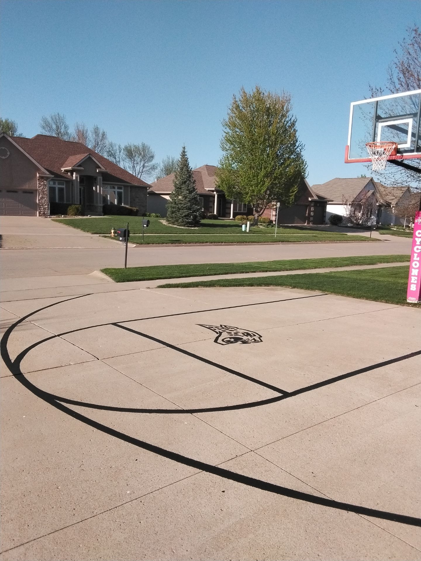 Power Wash, Touch Up Paint & seal concrete basketball court  by Midwest Paint LLC