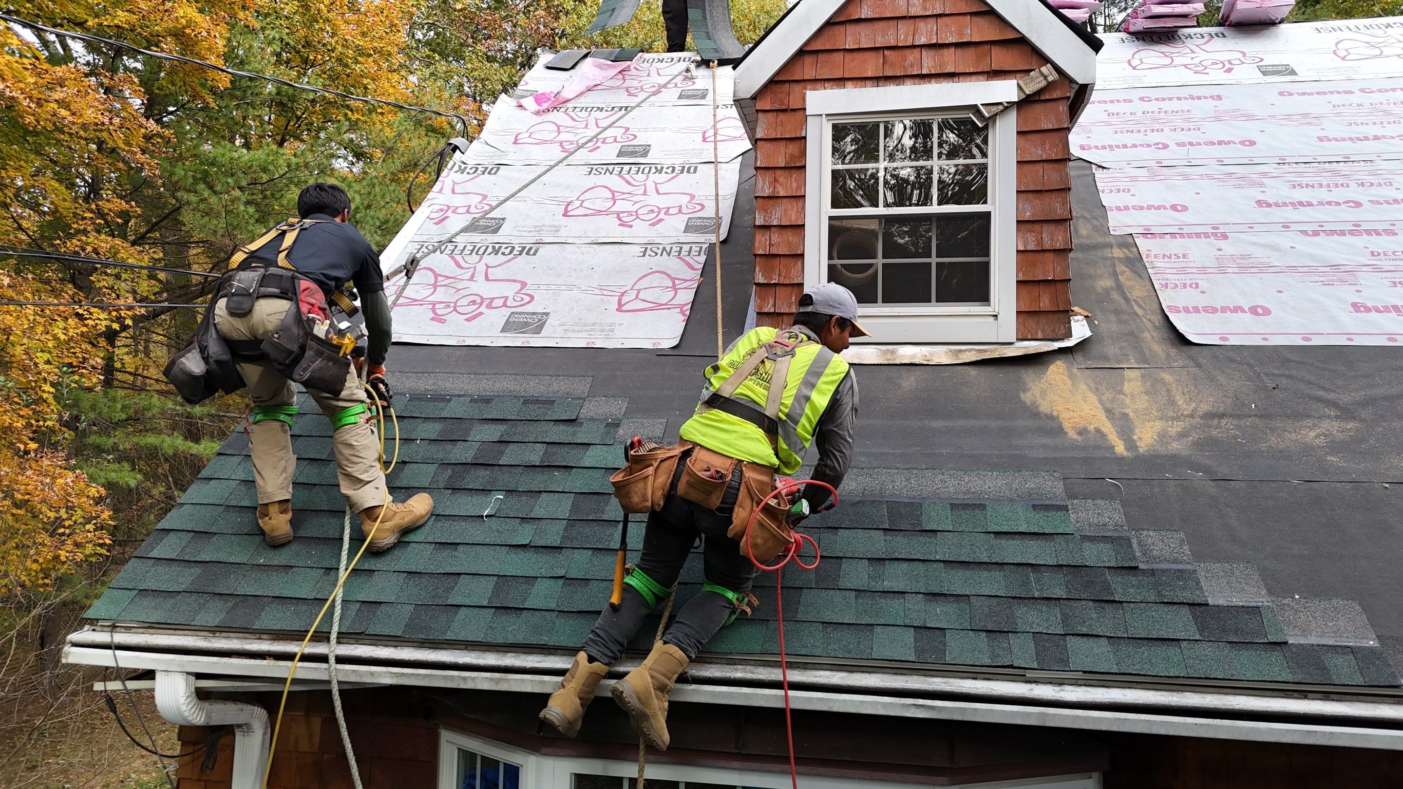 Owens Corning Duration : Chateau Green with Copper Accents in Avon, CT by Golden Shield Roofing