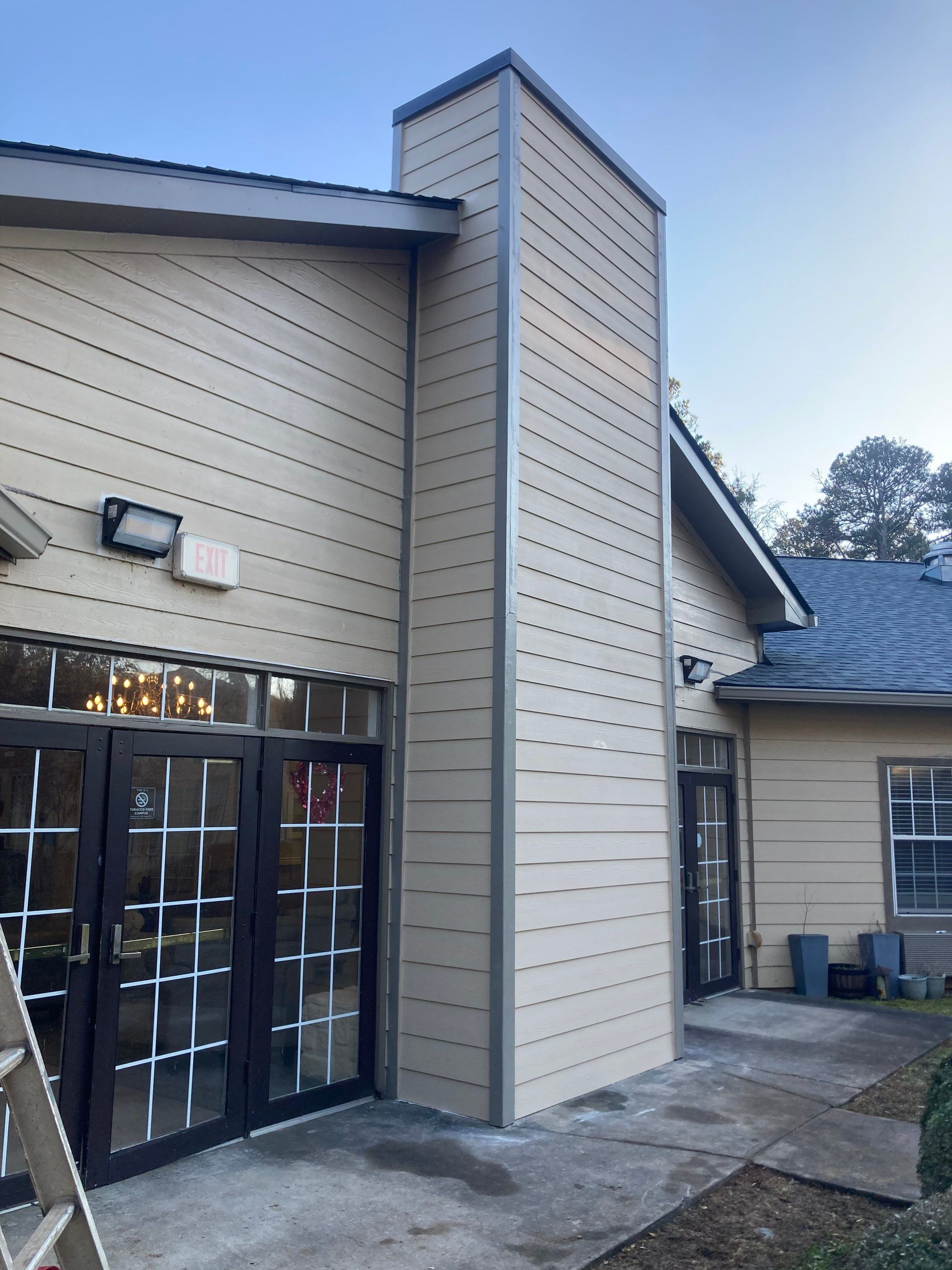 Chimney Siding Replacement & Restoration by PGP Surface Solutions, LLC