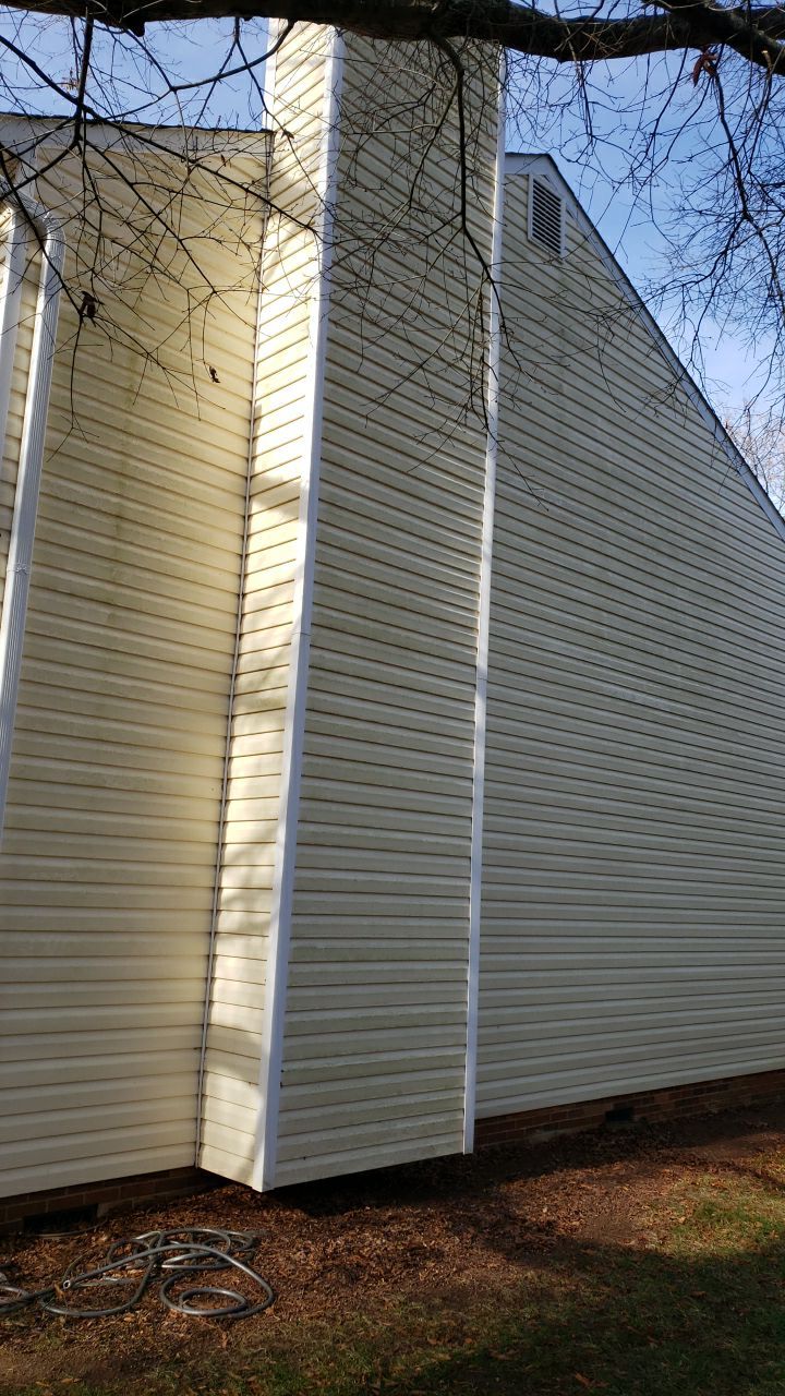 Gutter Cleaning using water by G&H Home Tech Pros LLC