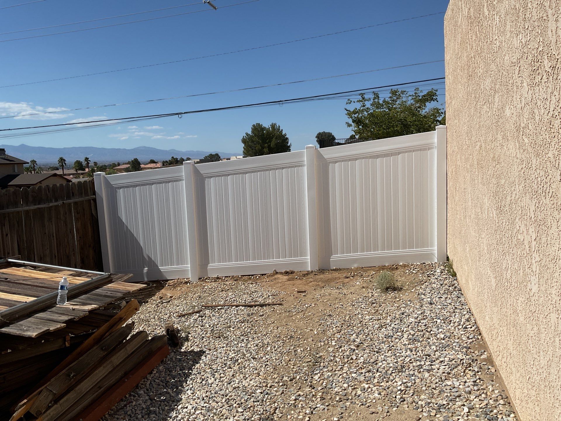 4' and 6' Privacy Vinyl with 2-Rail Ranch Style Vinyl Fence by Fence Guys Inc.