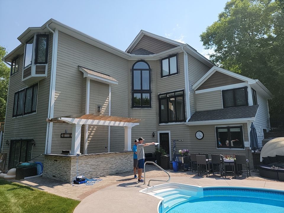 Residential Roofing Installation using Certainteed Landmark Moire Black by MODERN EXTERIOR SYSTEMS