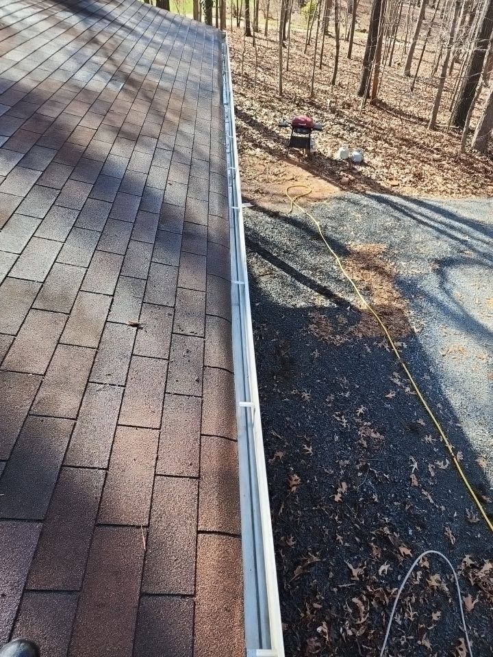 Gutter and Roof cleaning using cleaner by G&H Home Tech Pros LLC
