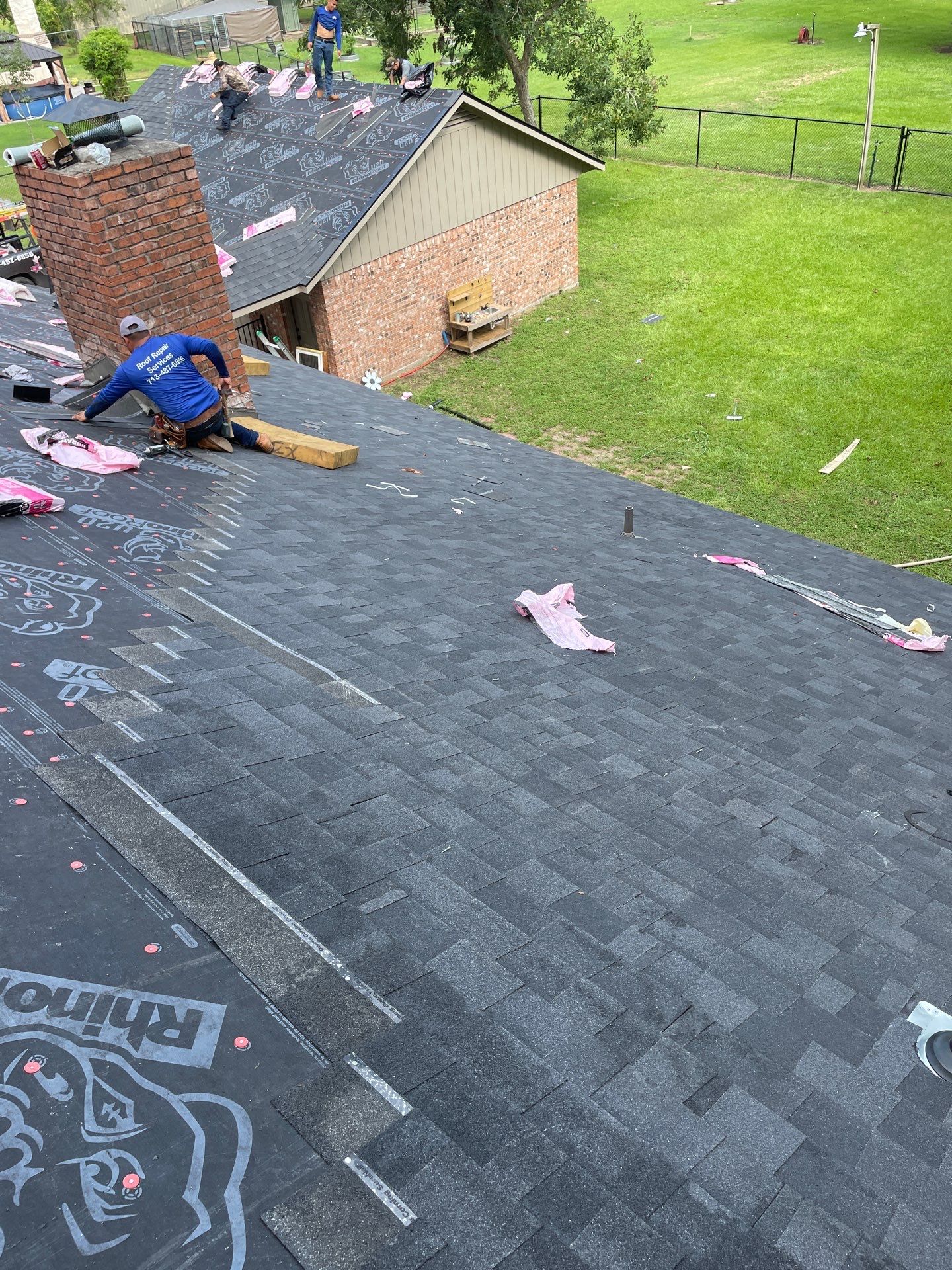 Residential Roofing Installation using Owen's Corning Duration (Lifetime) Shingles by Roof Repair Company