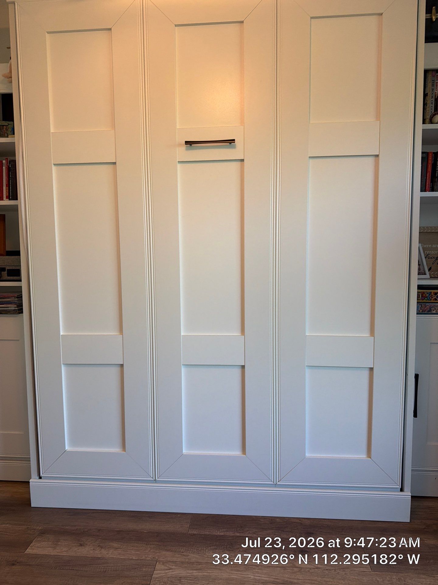 Custom Murphy Bed and Integrated Home Office Workspace in Avondale by CompanyCam Sales Demo