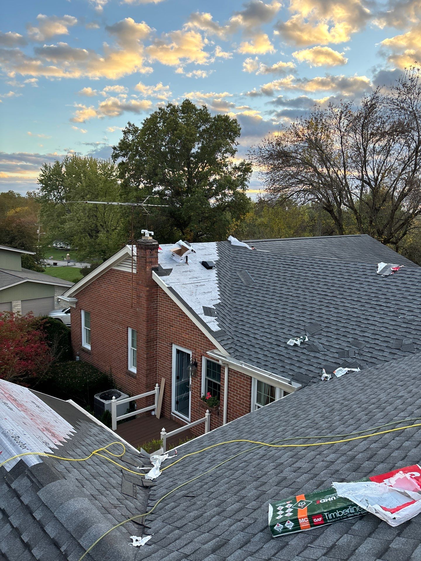 Residential Roofing Installation using Timberline UHDZ Shingles - Pewter Gray by RoofX 