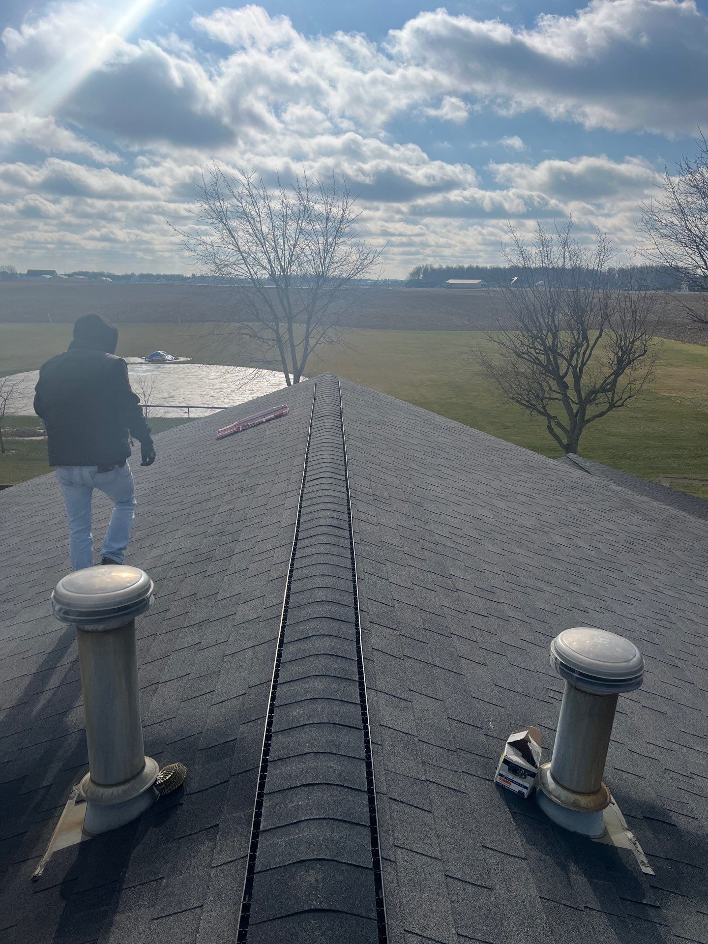 Residential Roofing Repair using GAF Timberline HDZ Charcoal by Nitro Roofing and Construction