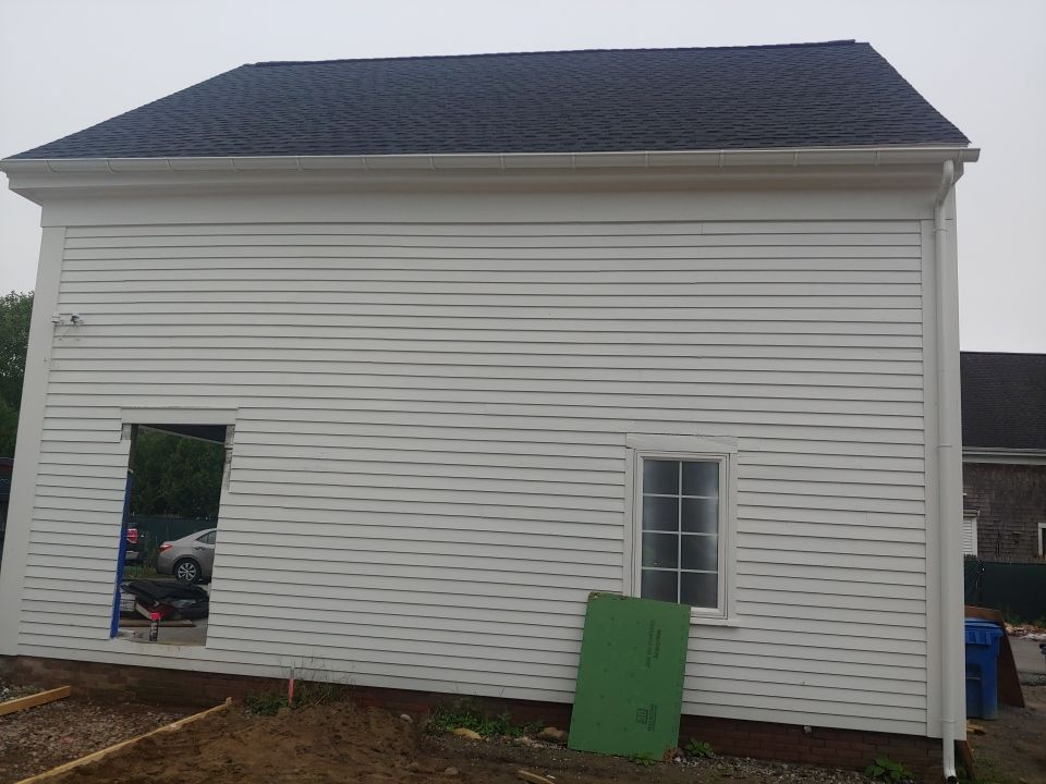 Bridgewater, MA Gutter Installation using Half Round Aluminum Gutter by Gutter Pro Enterprises