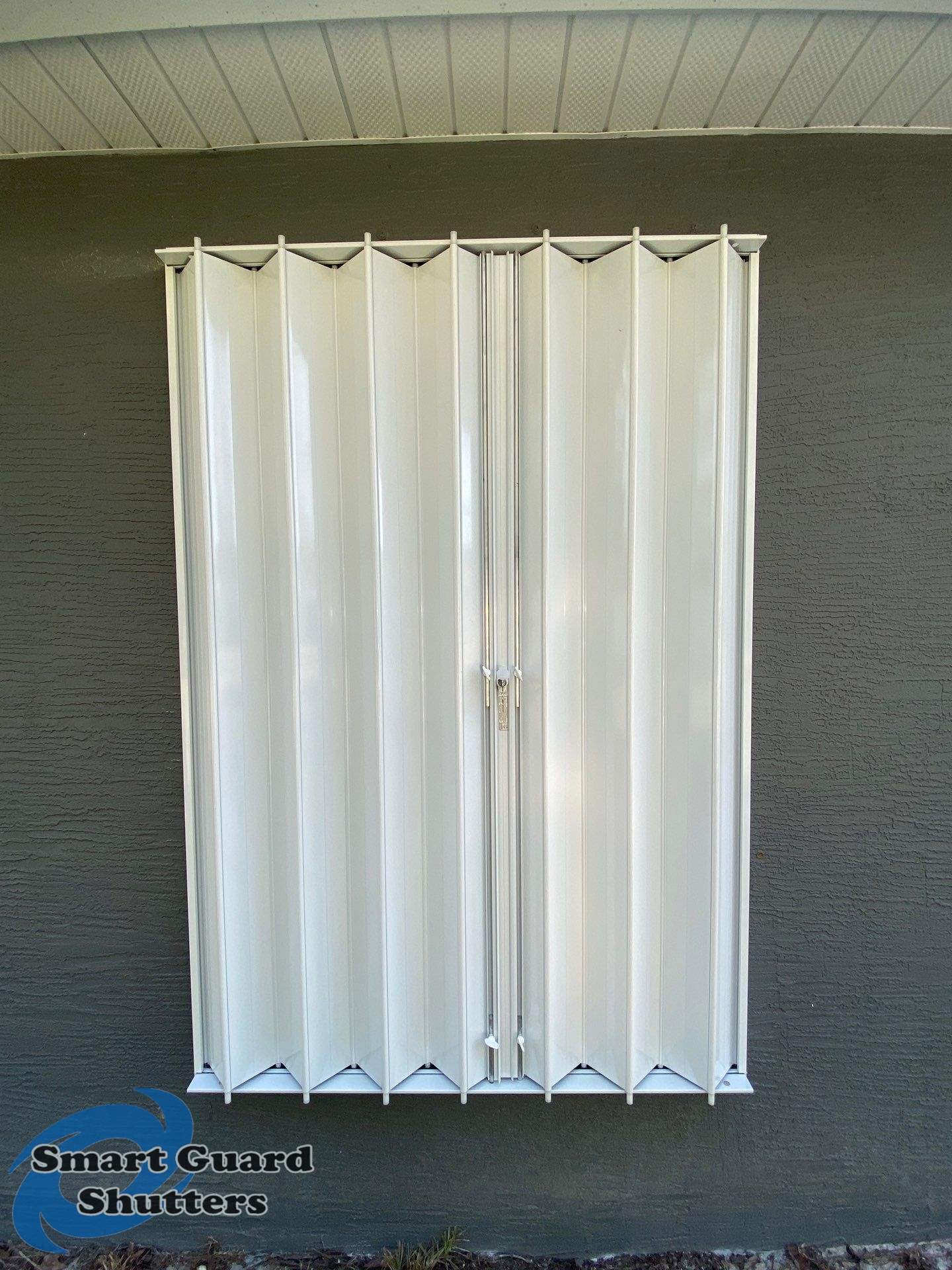 Hurricane Protection in White by Smart Guard Shutters