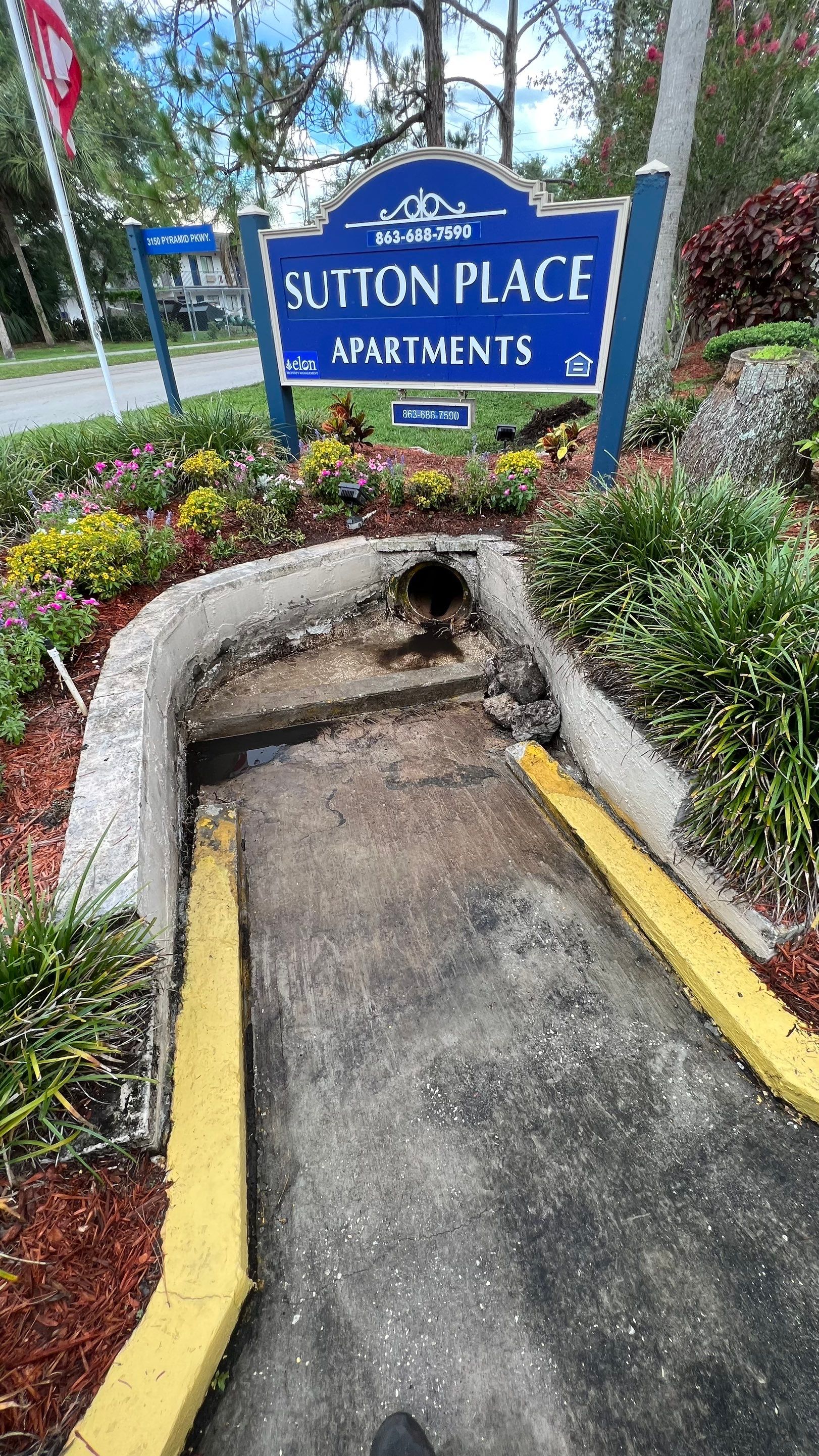Apartment Complex Storm Water System Cleaning and Maintenance by APS Power & Water