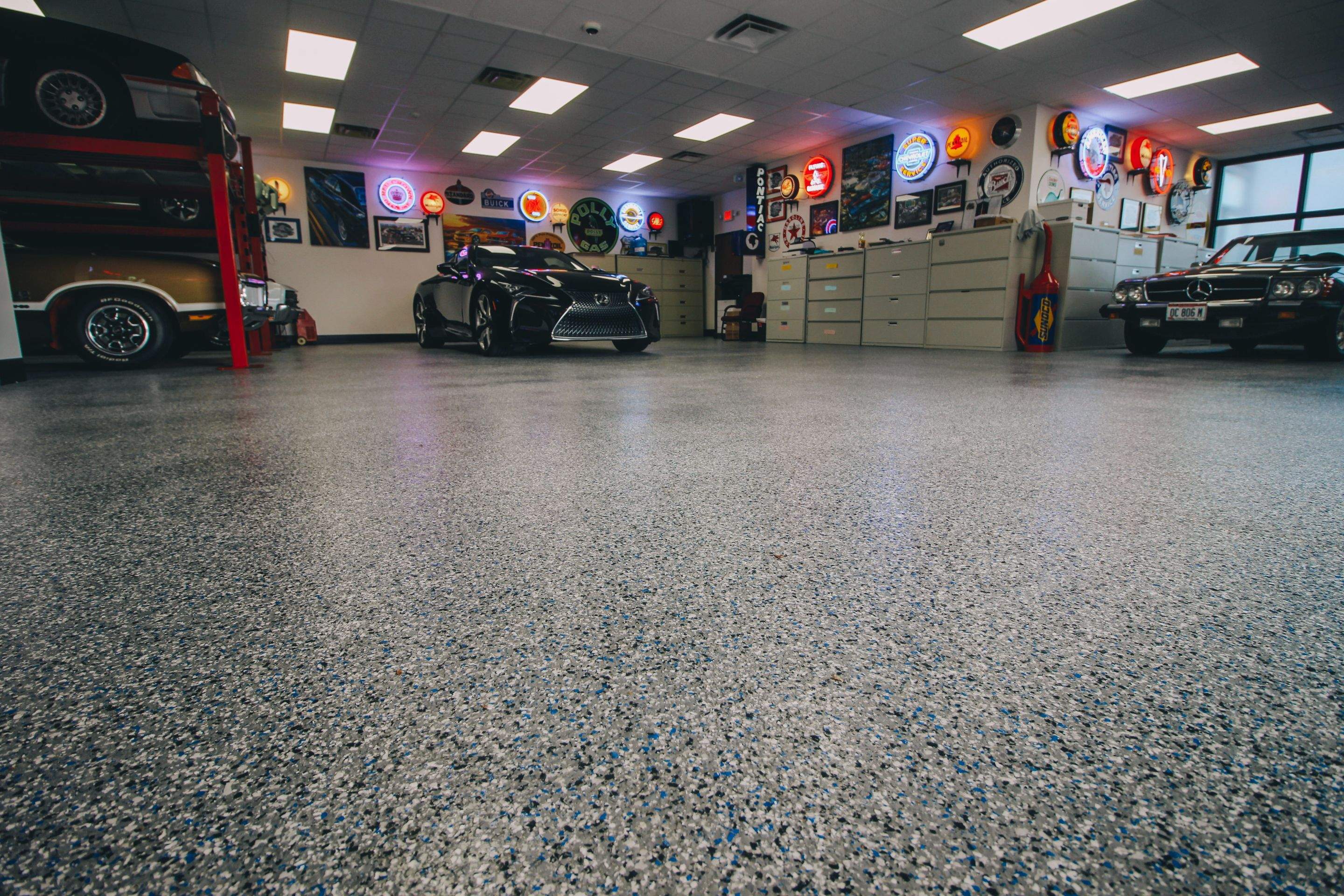 Commercial Space using Galaxy Blue by Your1DayFloor.com