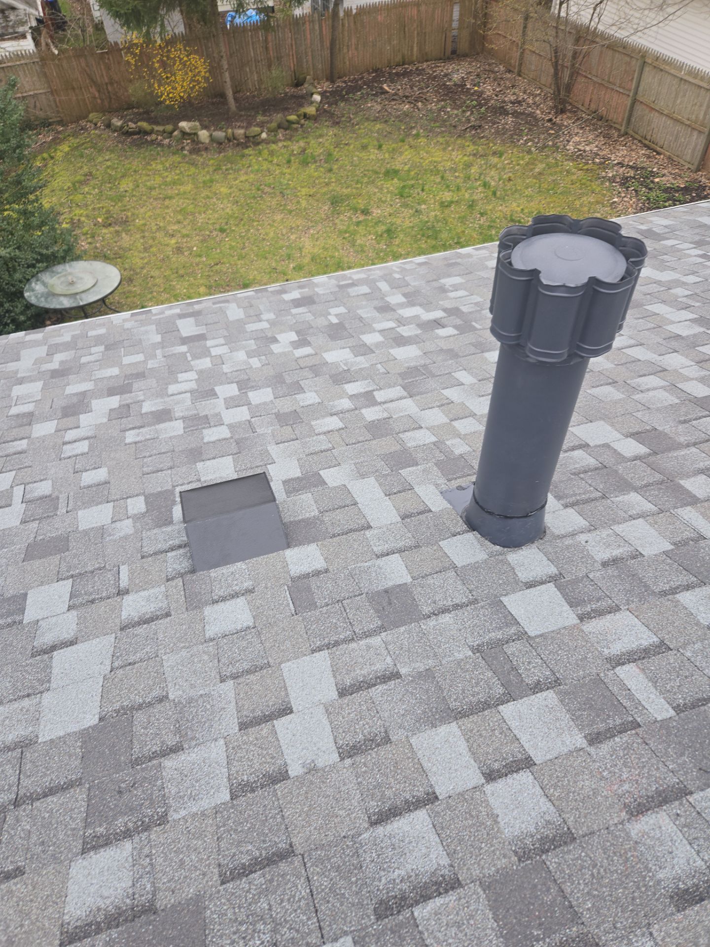 Atlas Pinnacle, Color, Coastal Granite, Drip Edge, Color, Black by Eagle Eye Roofing