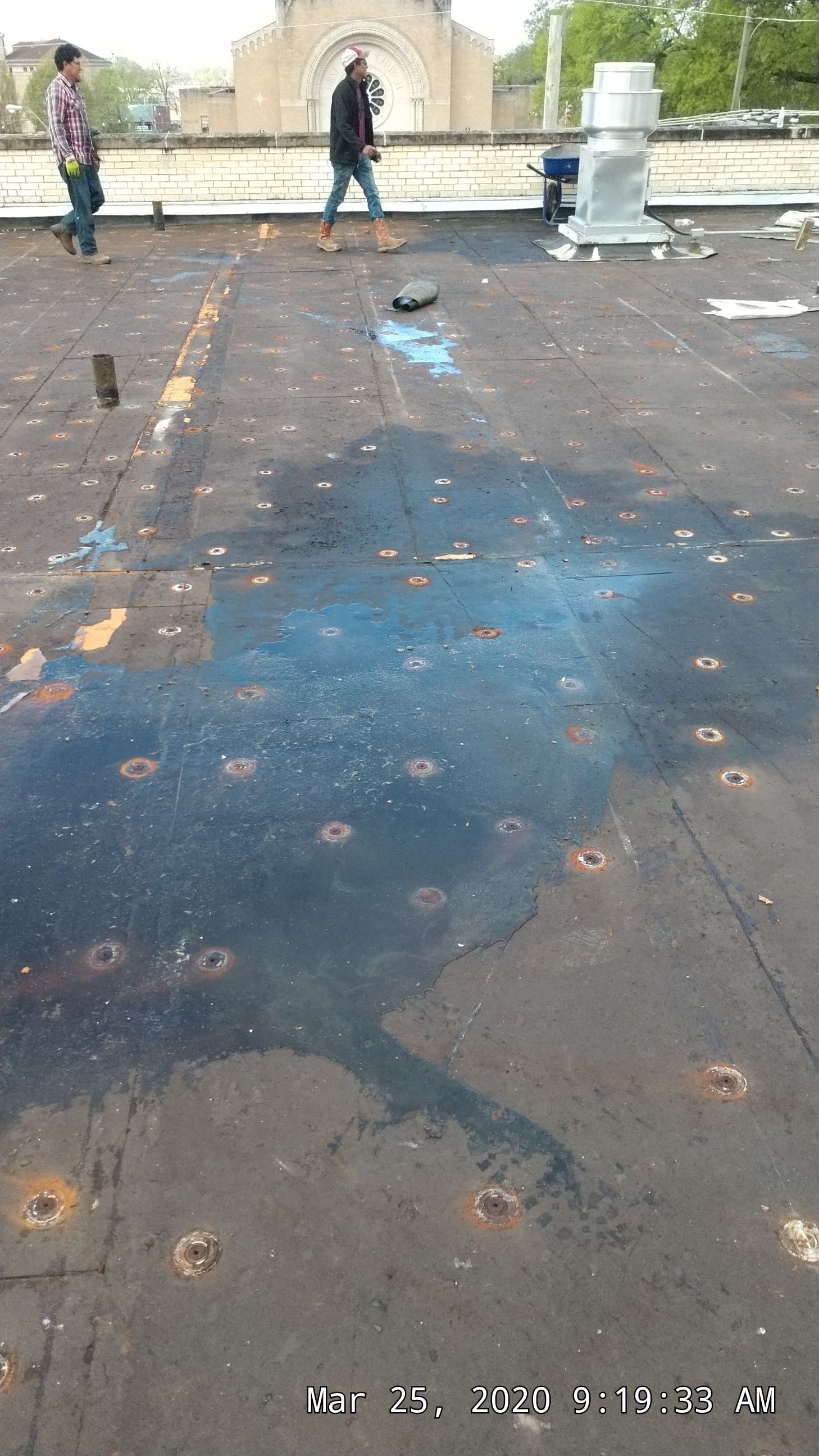 Commercial Roofing Installation using 50 mil PVC by Hostetler Roofing