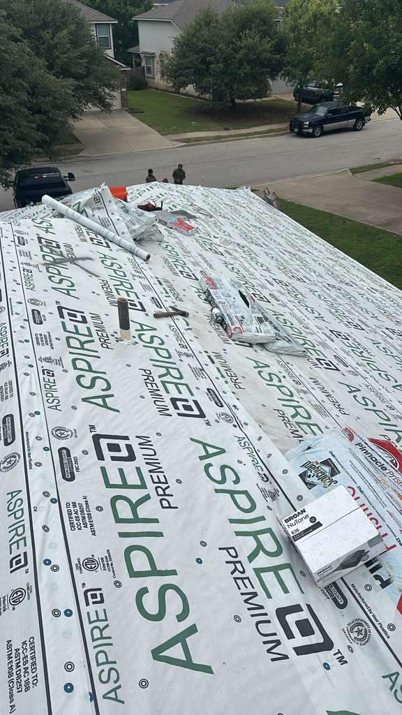 Residential Roof Replacement and Storm Damage Restoration in Leander by Caliber Restoration LLC