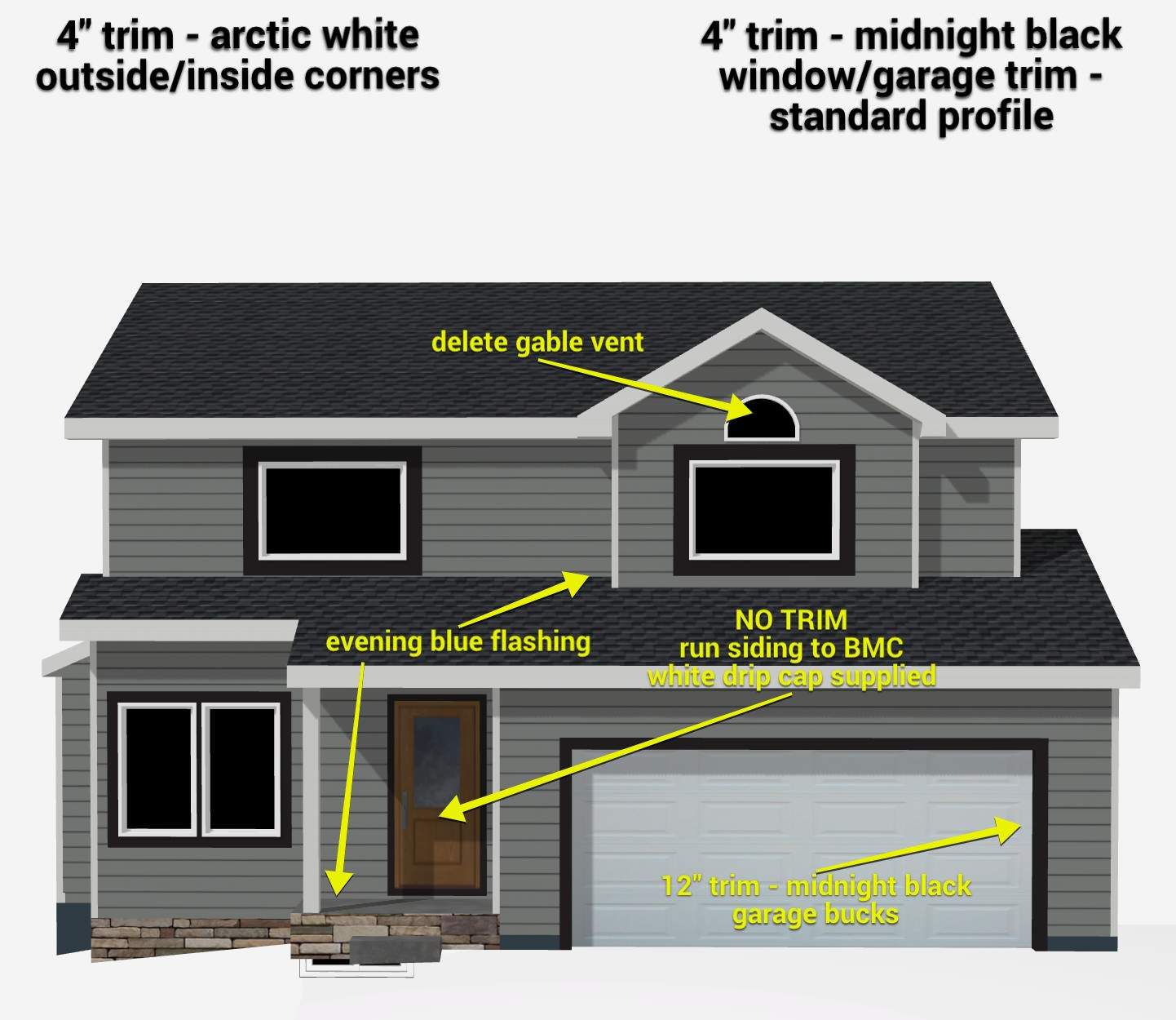 James Hardie Siding and Window Replacement with Arctic White Trim by Carps Complete Exteriors