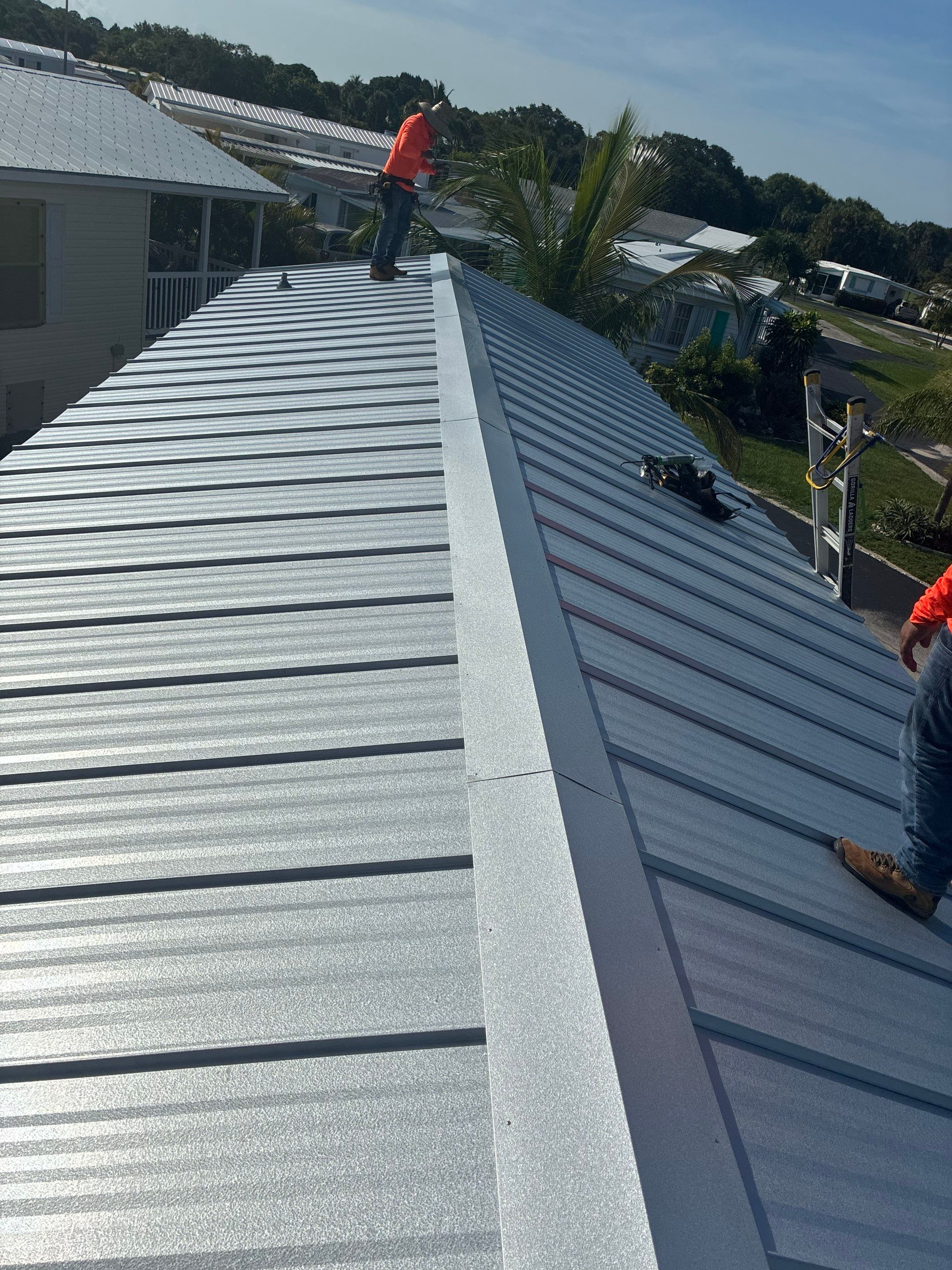 24ga 1" Nail-Strip Mill Finish by Total Roofing System The Metal Roof Experts