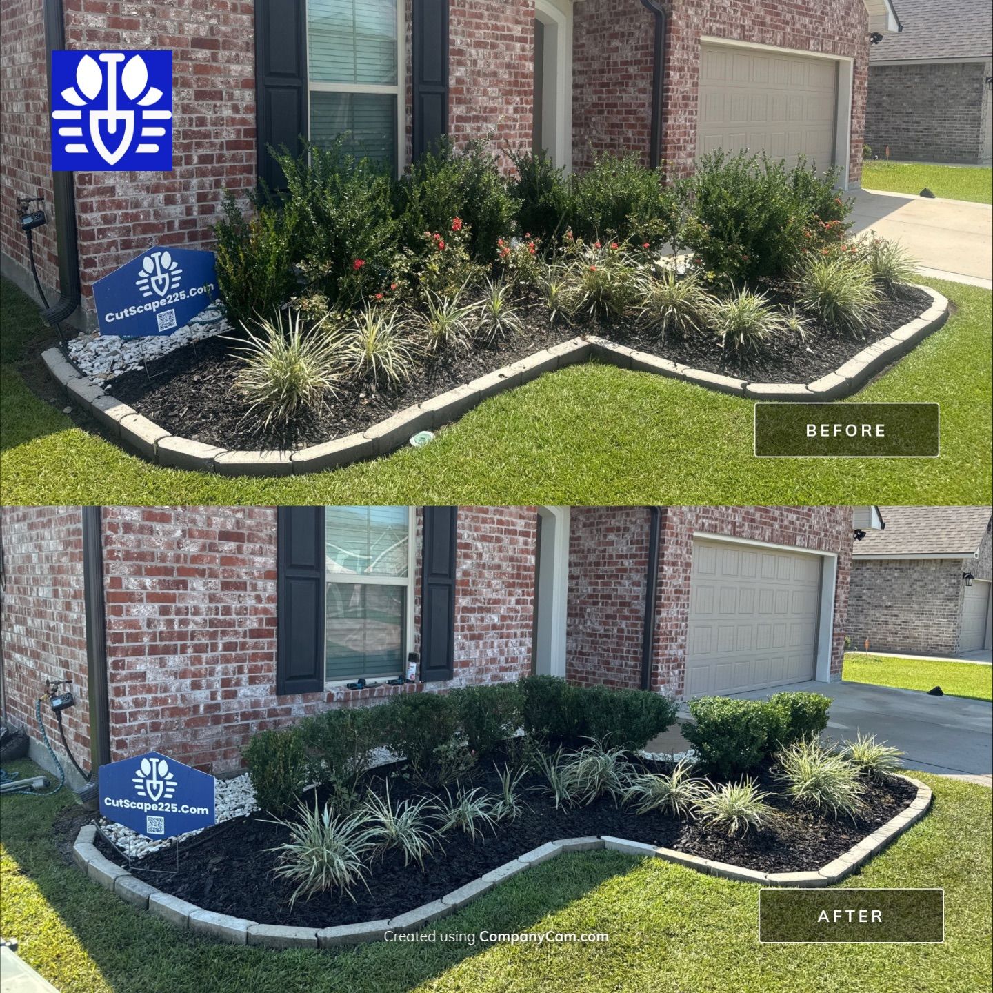 LANDSCAPE SERVICES: BED PREP / PLANT INSTALL / MULCH / & MICRO-IRRIGATION by CutScape, LLC.