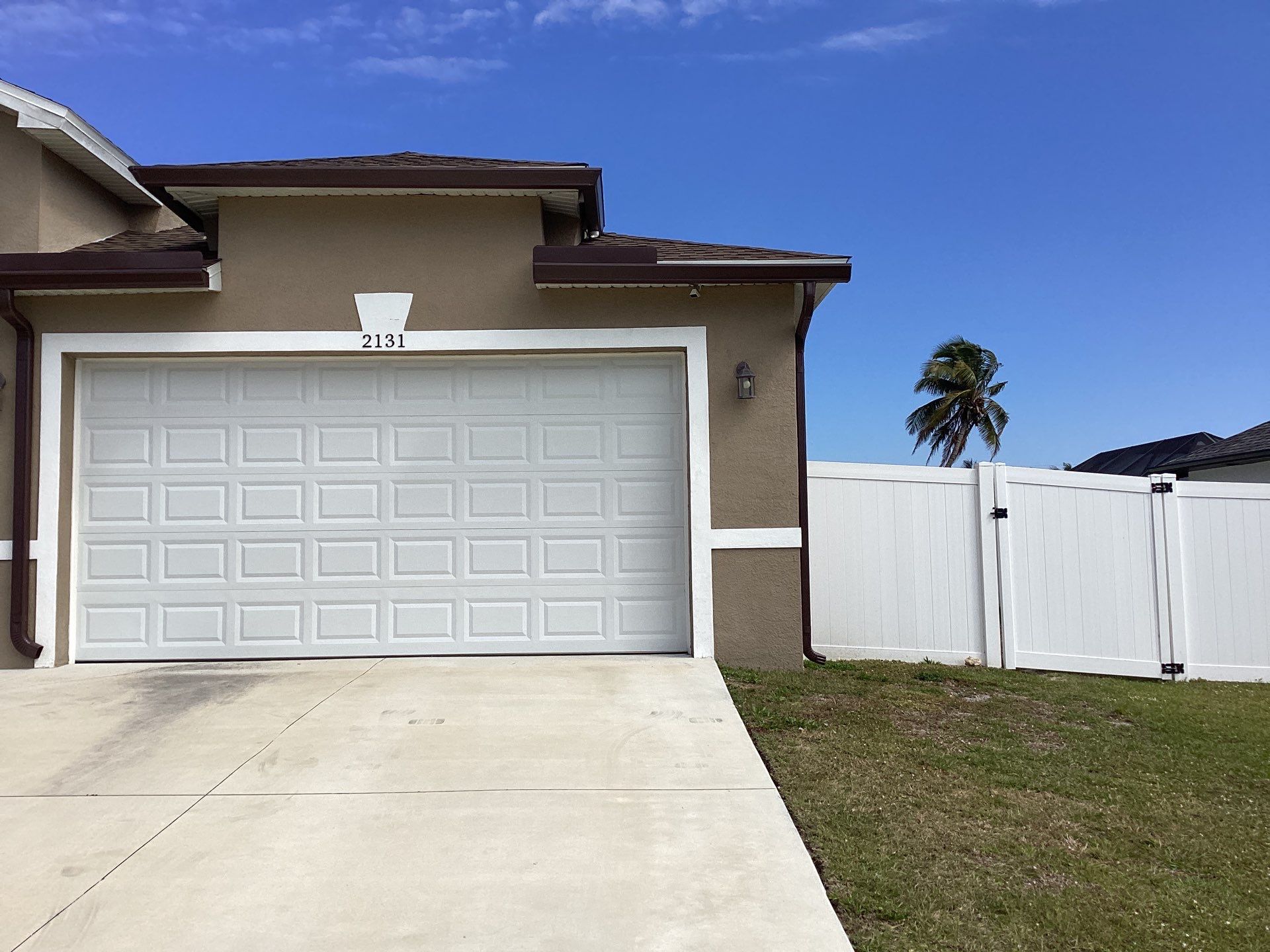Royal Brown Seamless Gutters in Cape Coral FL by Gutter Professors