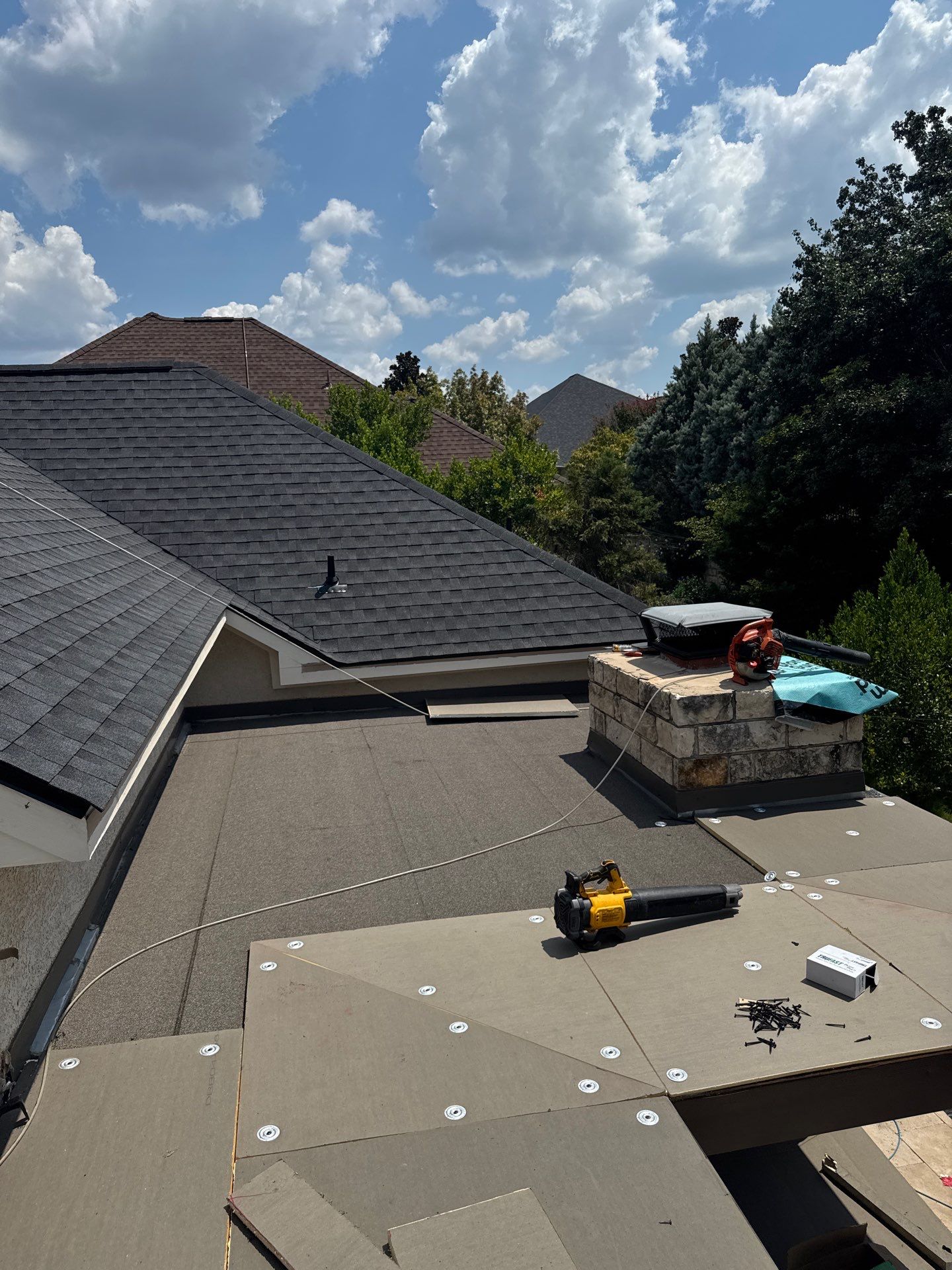 Residential Roof Replacement using GAF HDZ - Charcoal shingles by Elite Roofing LLC
