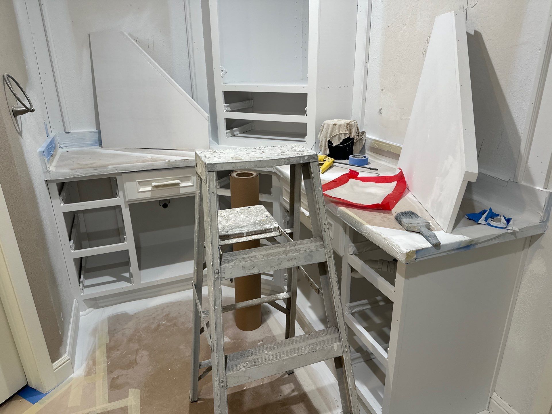 Bathroom Remodel with Water Mitigation Equipment | LT Contractors by L&T General Contractors and Restoration INC