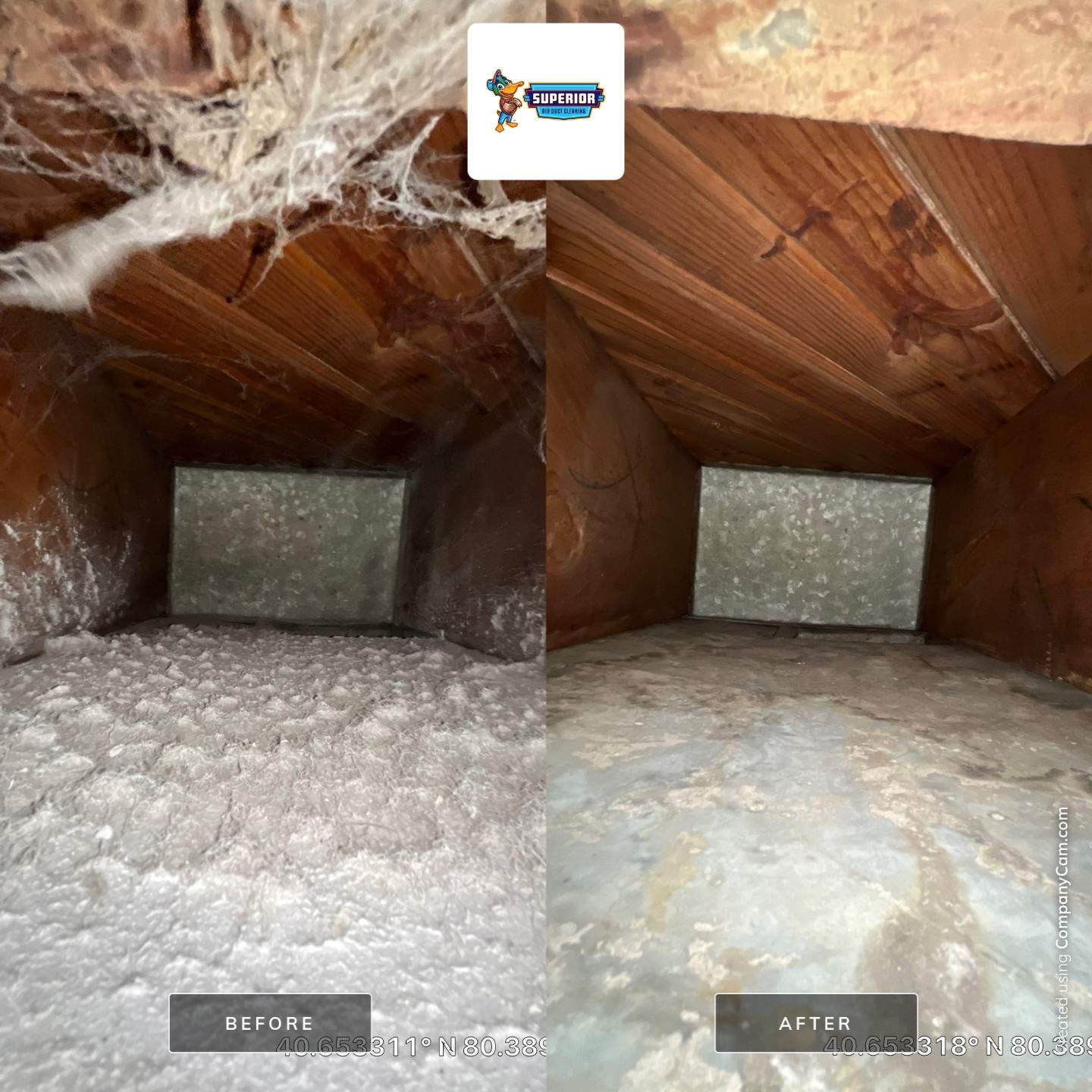 Air Duct Cleaning With a Vacuum Truck in Midland, PA by Superior Air Duct Cleaning