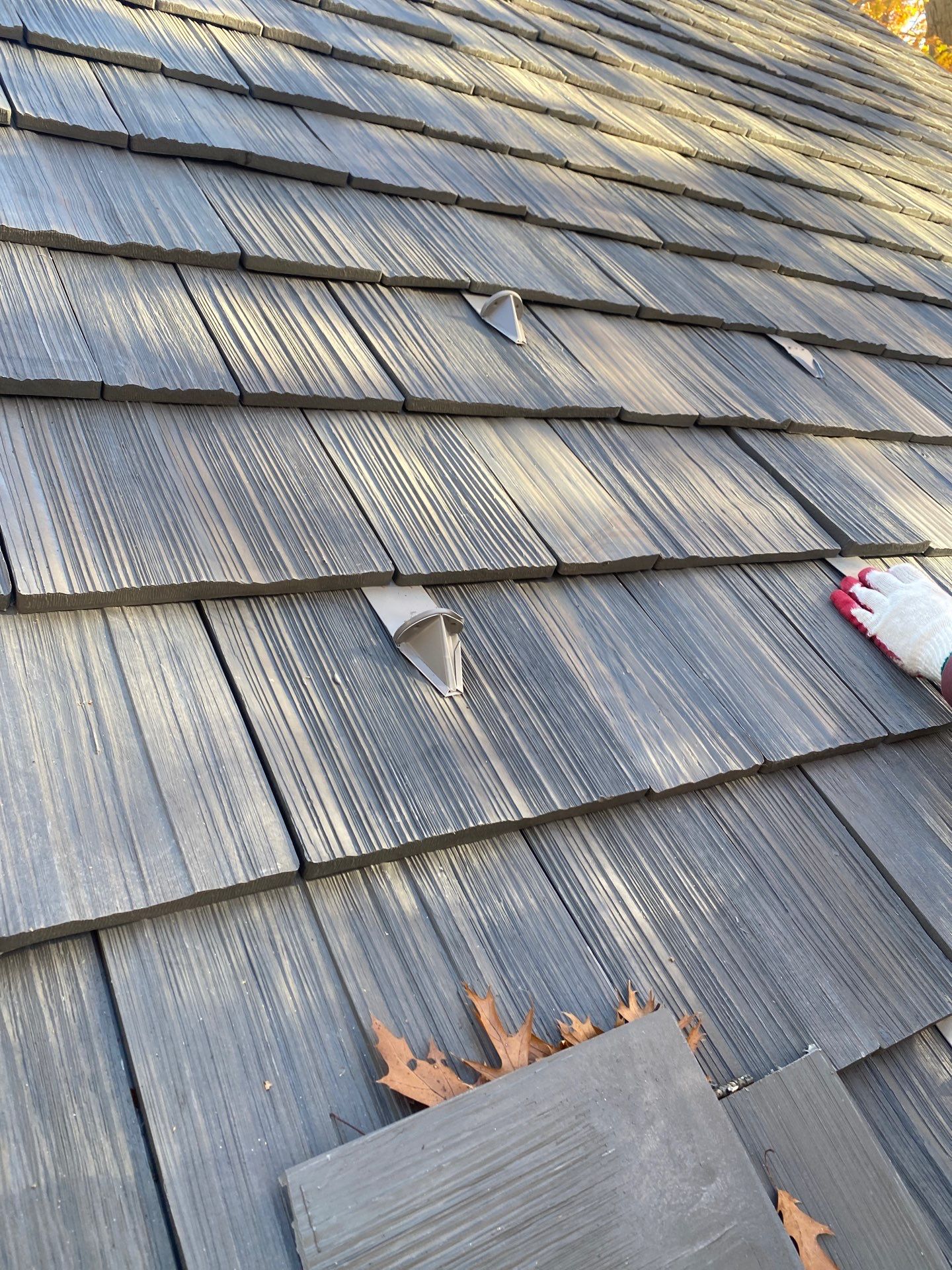 Brava Shake Roof Installation with Aluminum Gutters by Custom Installations