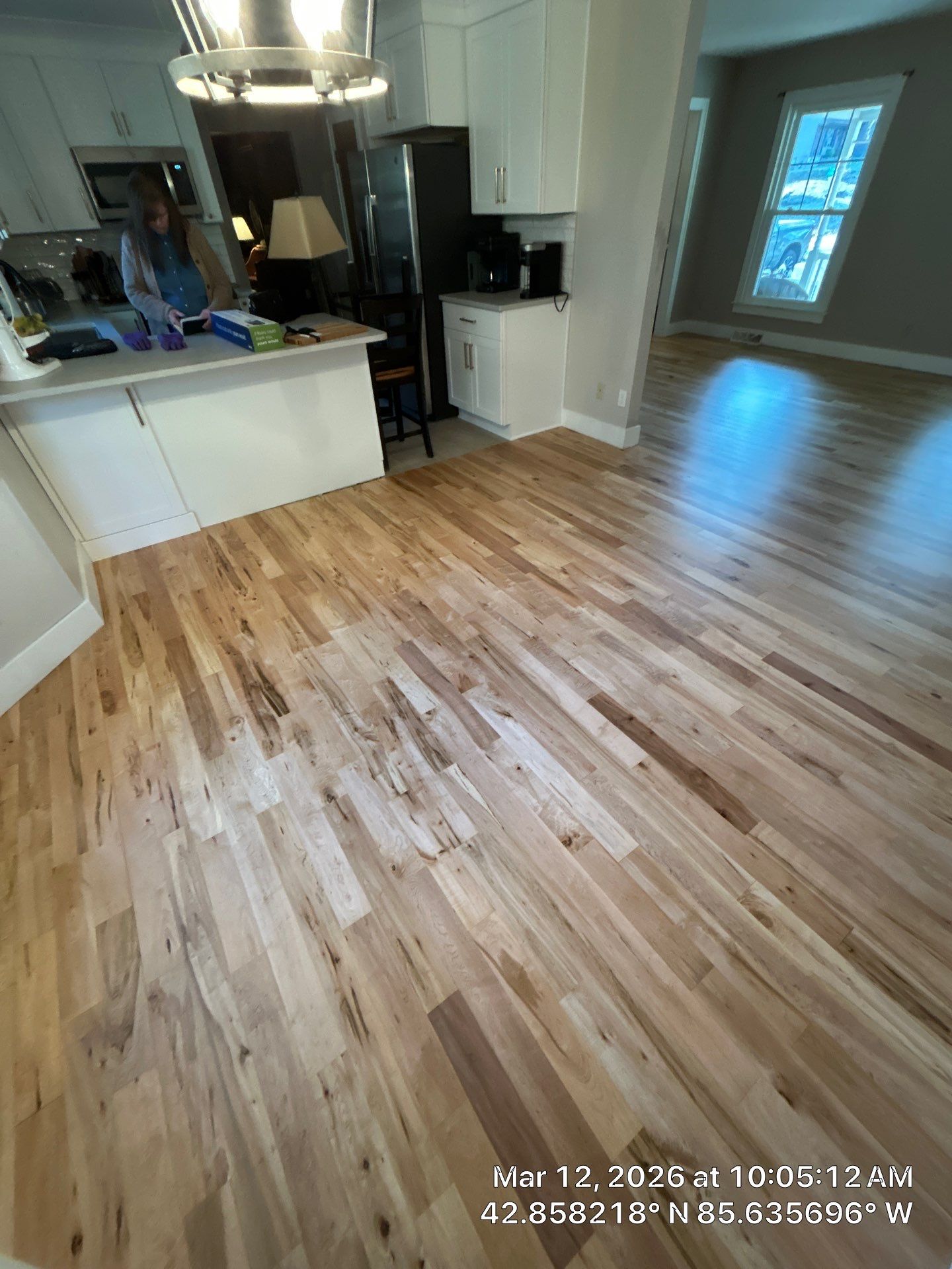 Water Damage + New Finish on Maple by RTBaldwin Hardwood Floors