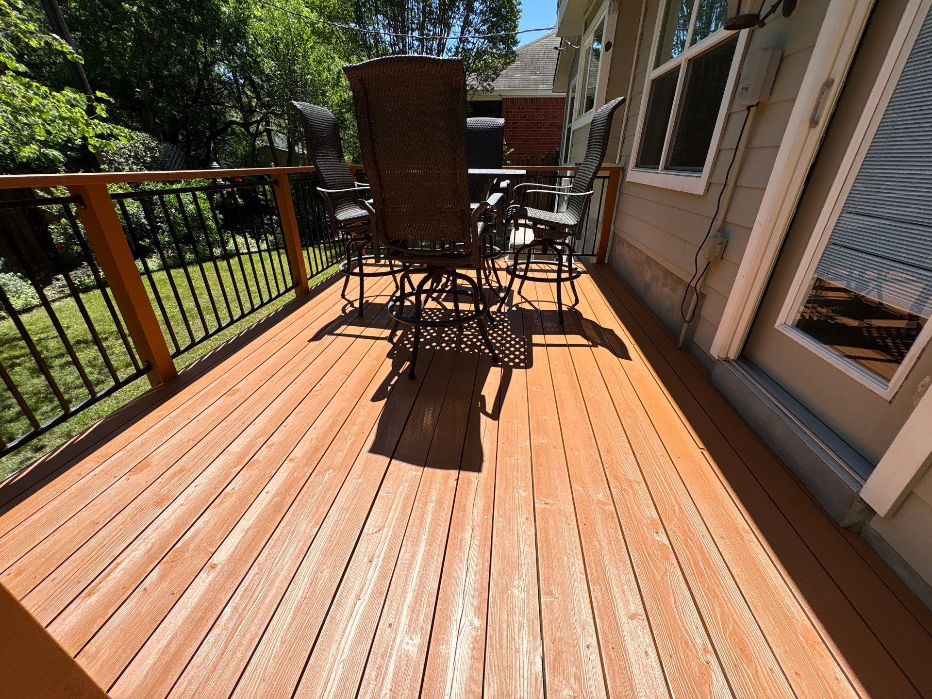 Back Deck Repainting Project in Austin, TX by Kstylez Roofing & Construction