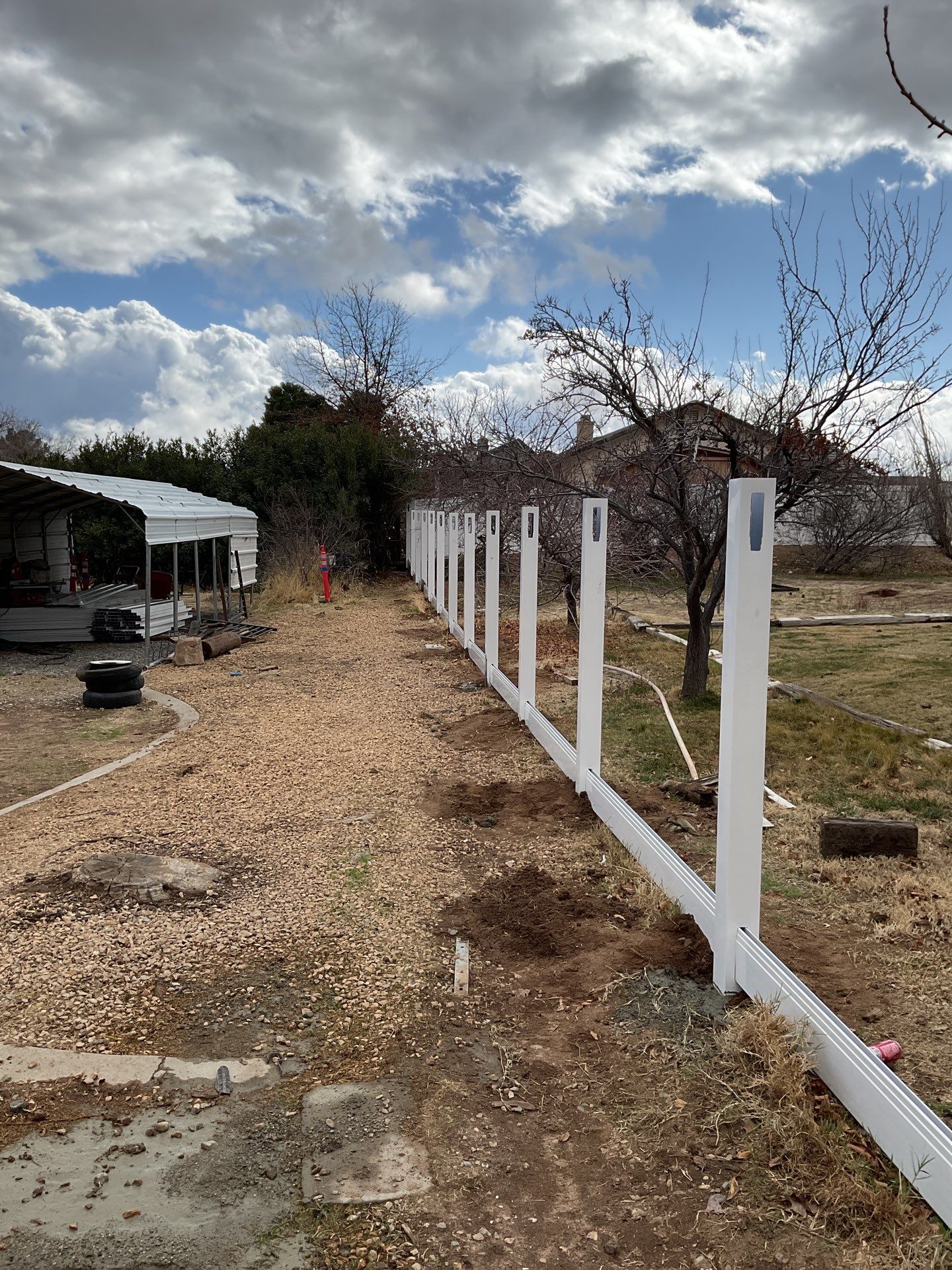 Fence Installation using Vinyl by Fence Guys Inc. 