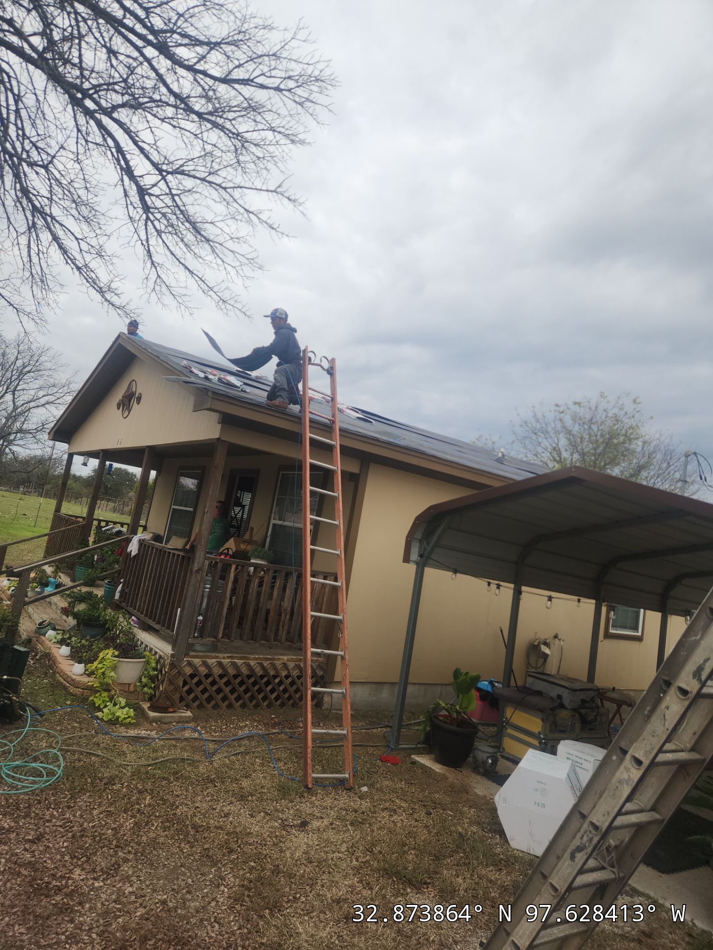Project in Weatherford by Lonestar Roofing and Restoration LLC.
