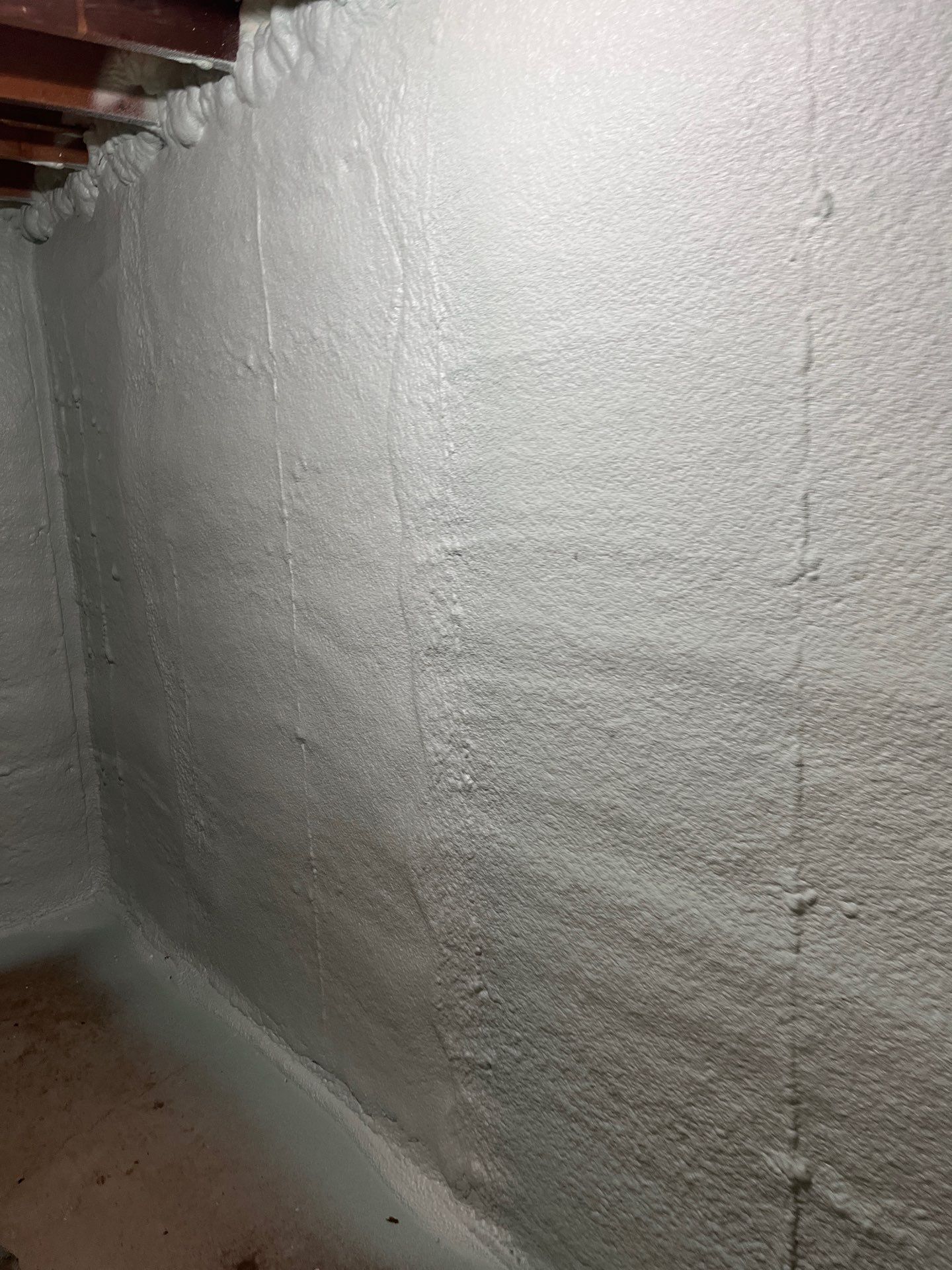 Basement Exterior Walls using Closed Cell Spray Foam by NYS Foam & Energy