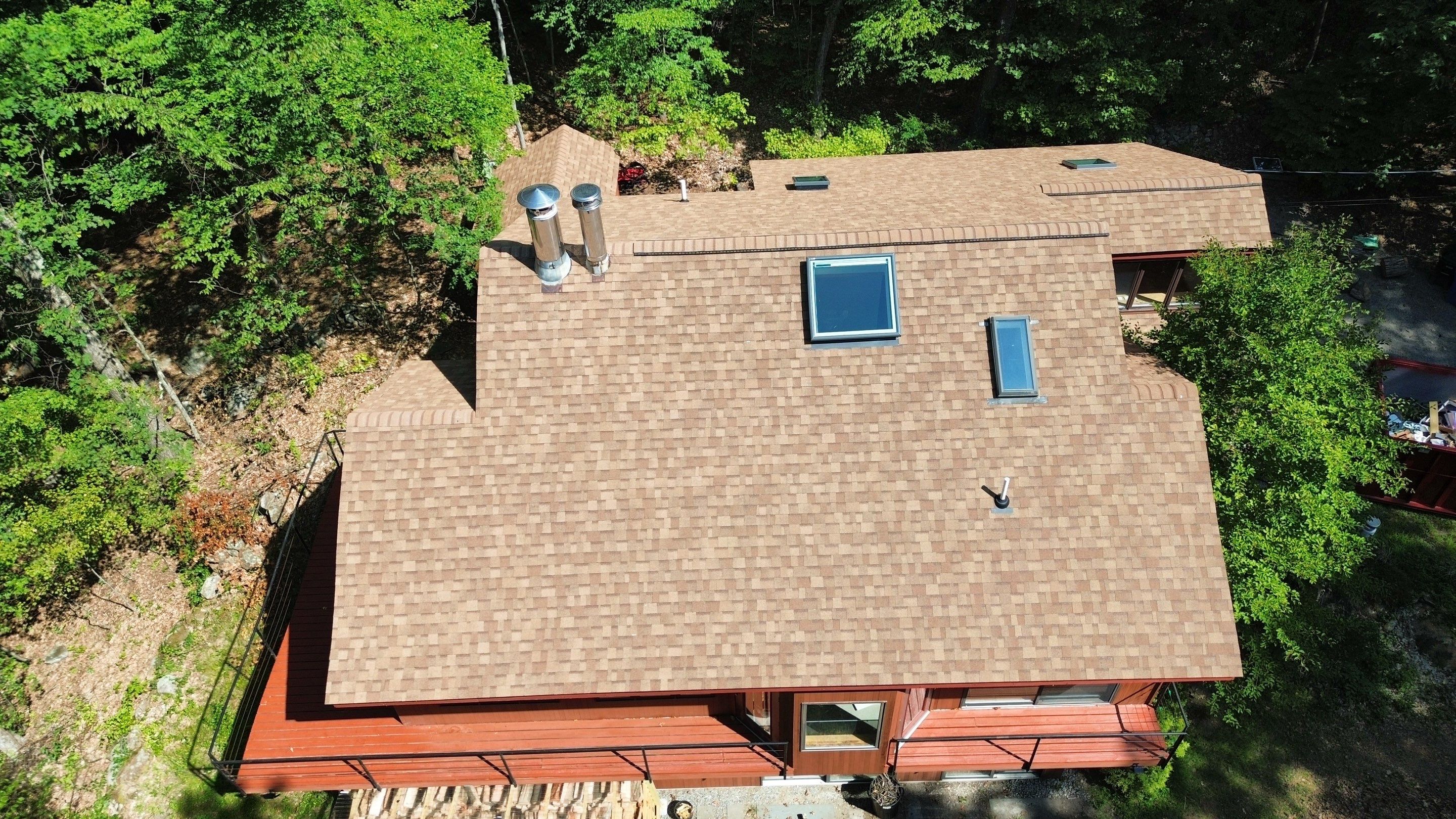 Roof Replacement & Skylight Installation in Bedford, MA by Mighty Dog Roofing of Greater Middlesex County