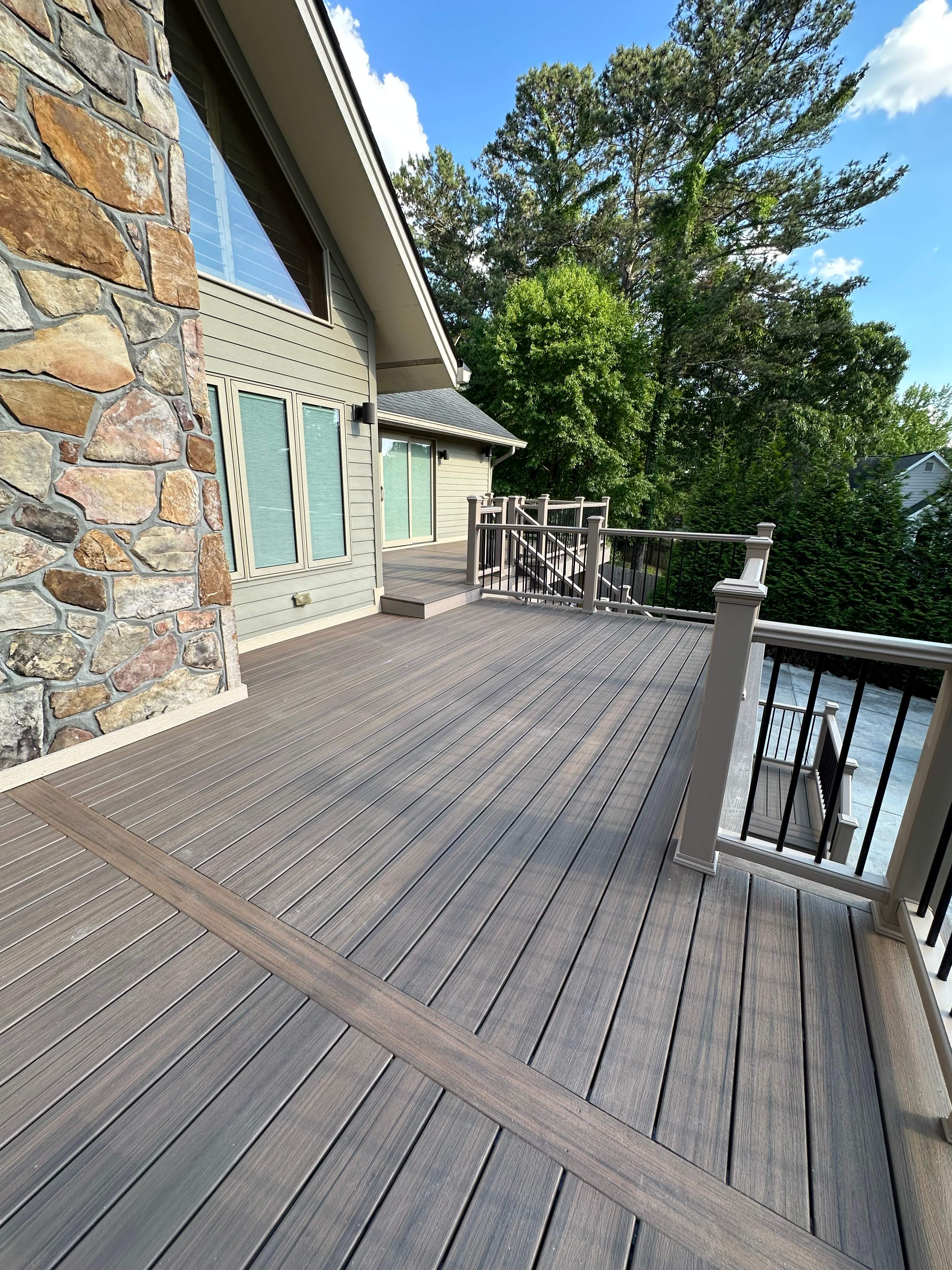 Dewey Deck Rebuild with Awning in Buford by Craftsman Deck Builders