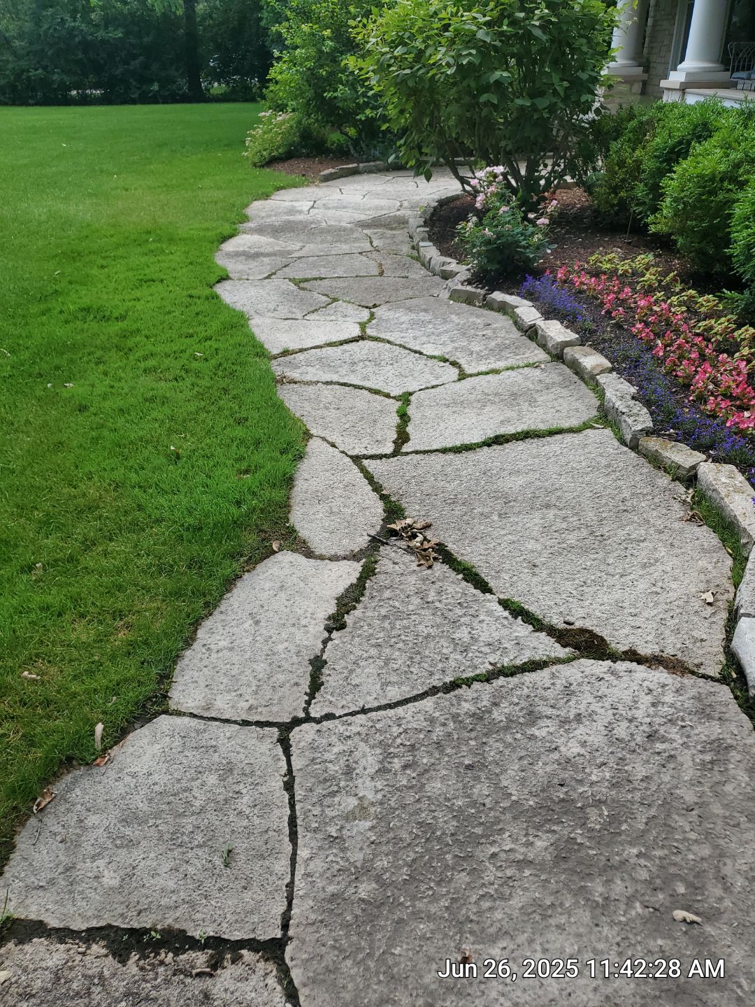 Glenview stone repair, and cleaning by Northern Power Washing LLC.