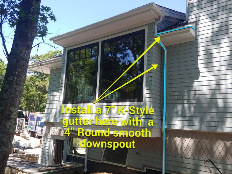 East Falmouth, MA Gutter Installation using 6" Half Round Aluminum Gutter by Gutter Pro Enterprises