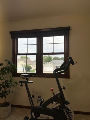 Home Office Remodel Featuring Custom Cabinetry and Dark Wood Trim
