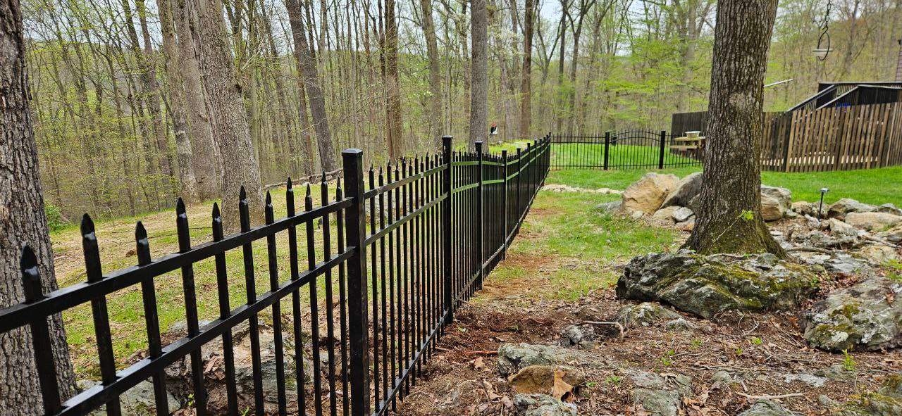 Black Aluminum 3 Rail by Kingdom Fence & Supply