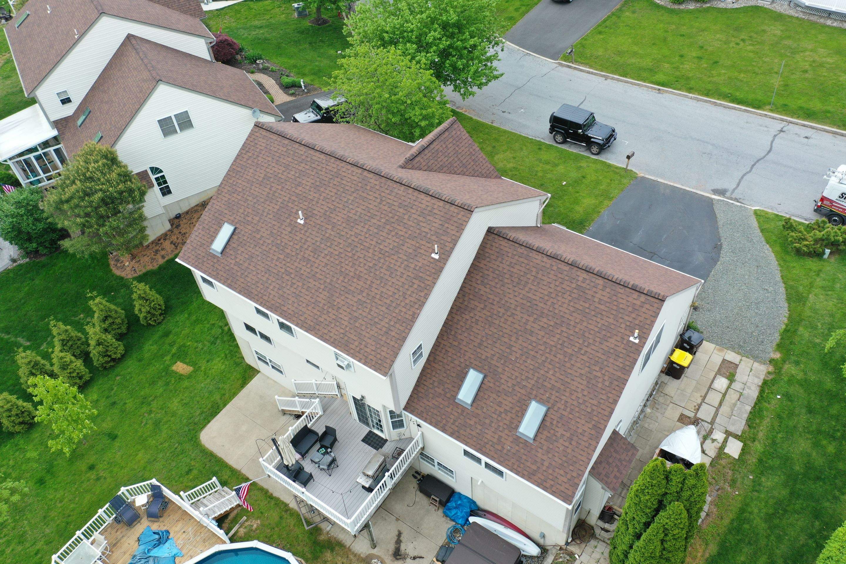 Roofing Installation using CertainTeed Landmark - Burnt Sienna by Storm Guard of Ches-Mont PA