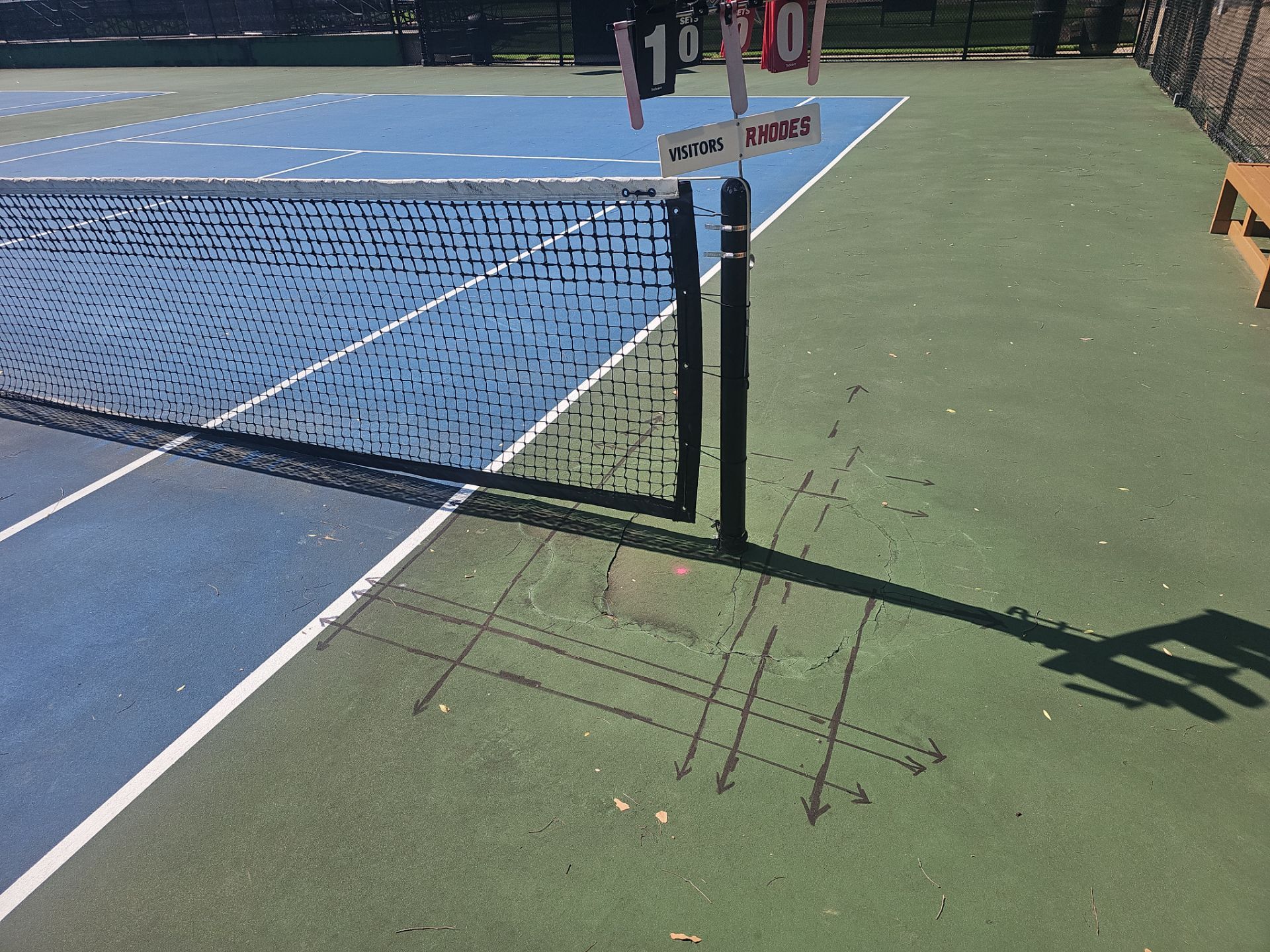 Concrete Assessment Project for Tennis Courts by Alsip Locating Service, LLC