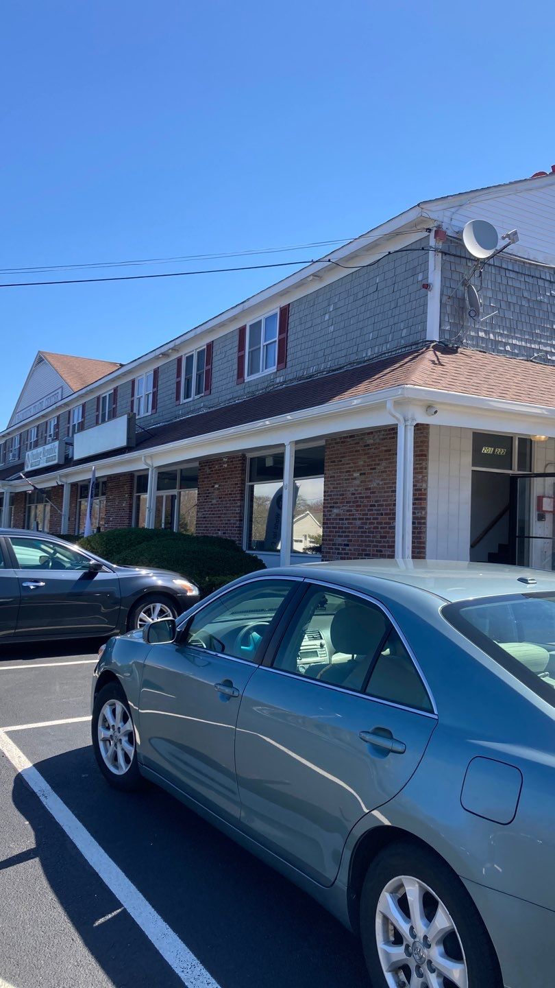 Gutter Installation using 6" K-Style Aluminum Gutter at The Falmouth Trade Center by Gutter Pro Enterprises